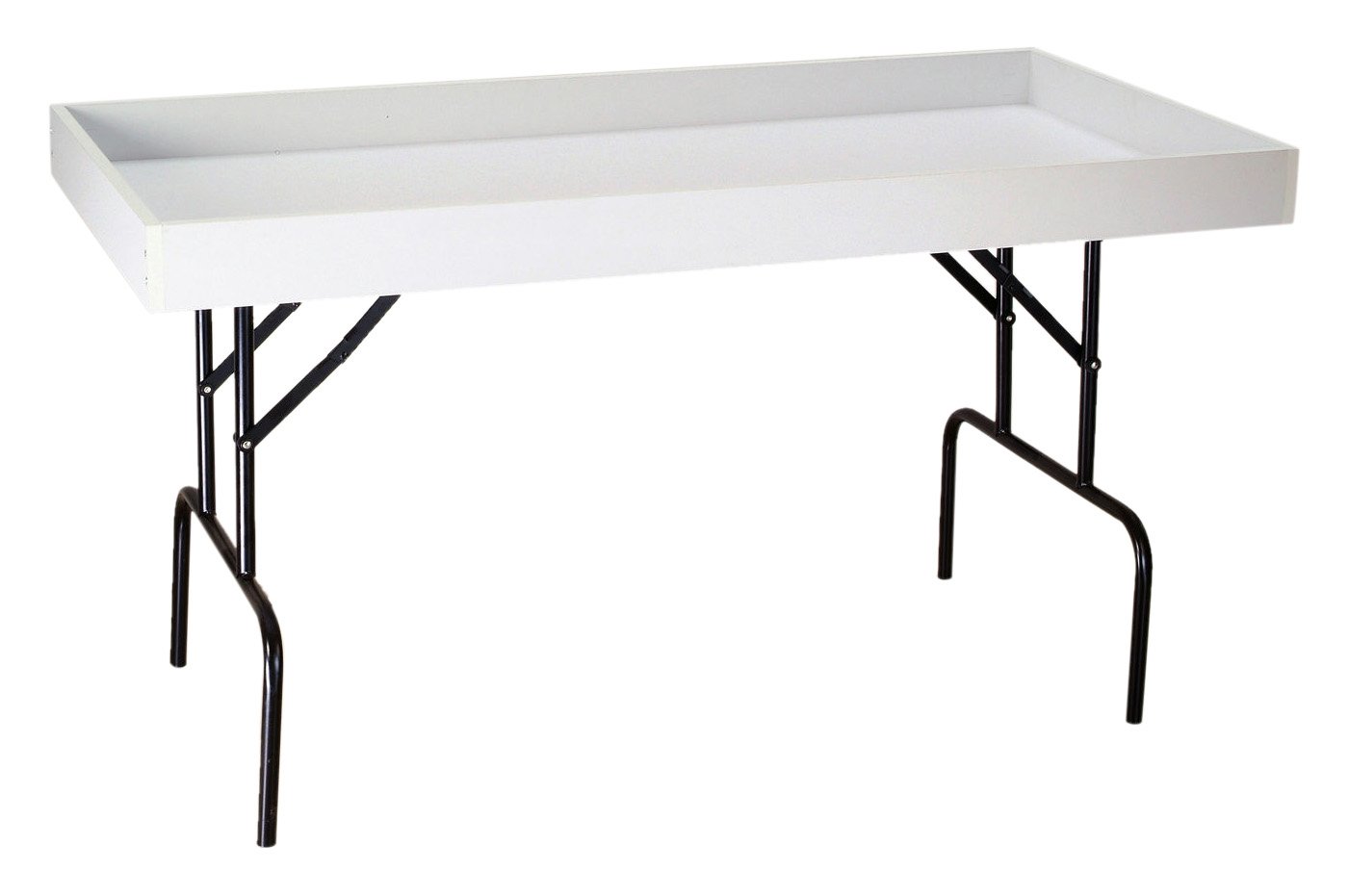 AMKO DBT Folding Dump Table - Portable Foldable Display Table for Retail Clearance Items & Specials | Perfect for Store Displays, Warehouse Organization & Event Merchandising