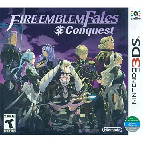 Fire Emblem Fates: Conquest - Nintendo 3DS Game (World Edition) | Tactical RPG Adventure for Handheld Gaming On-The-Go