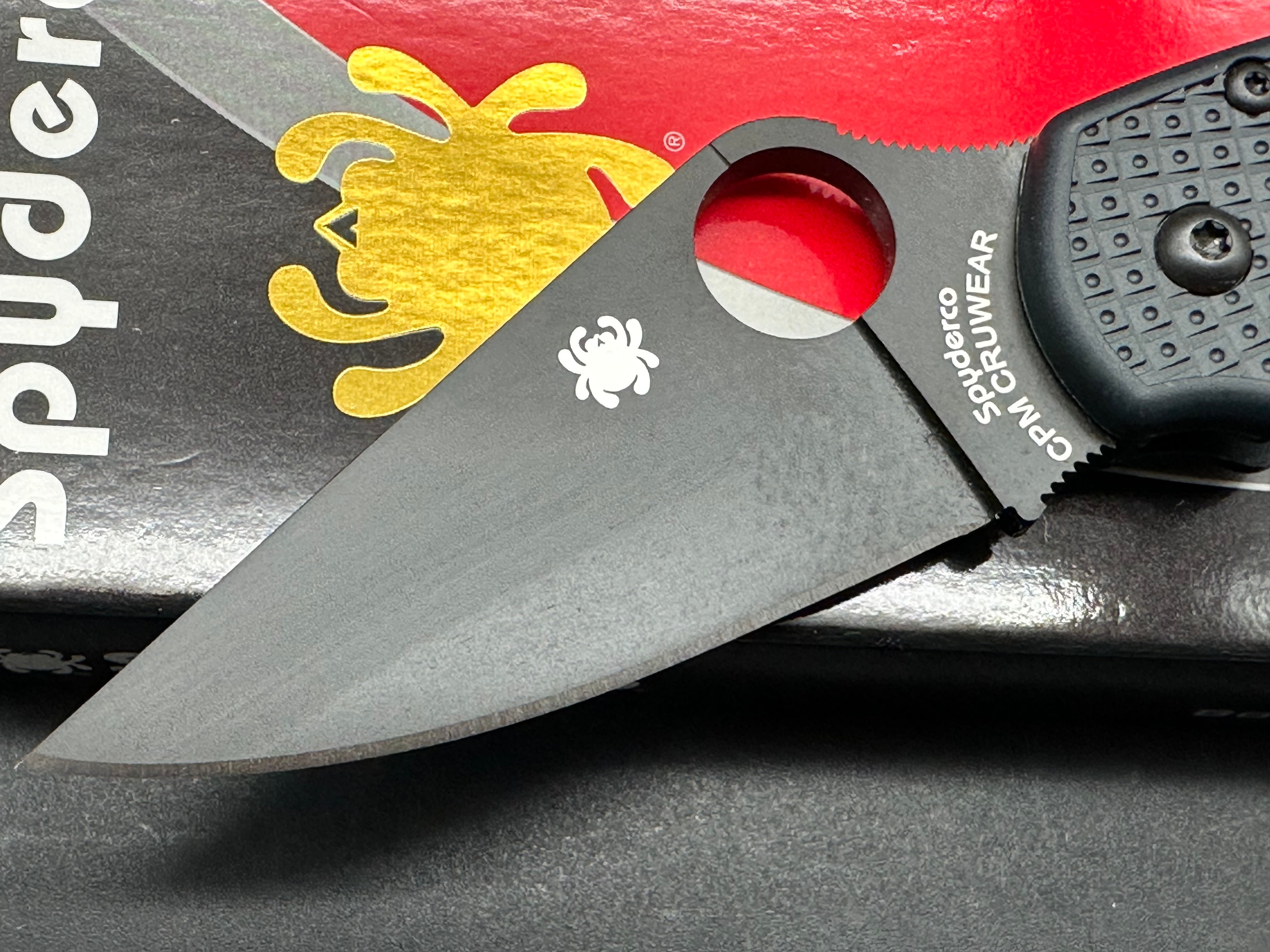 Spyderco Para3 Lightweight Knife - Joker Exclusive CrewWare Edition | EDC Folding Pocket Knife for Outdoor, Camping & Everyday Carry