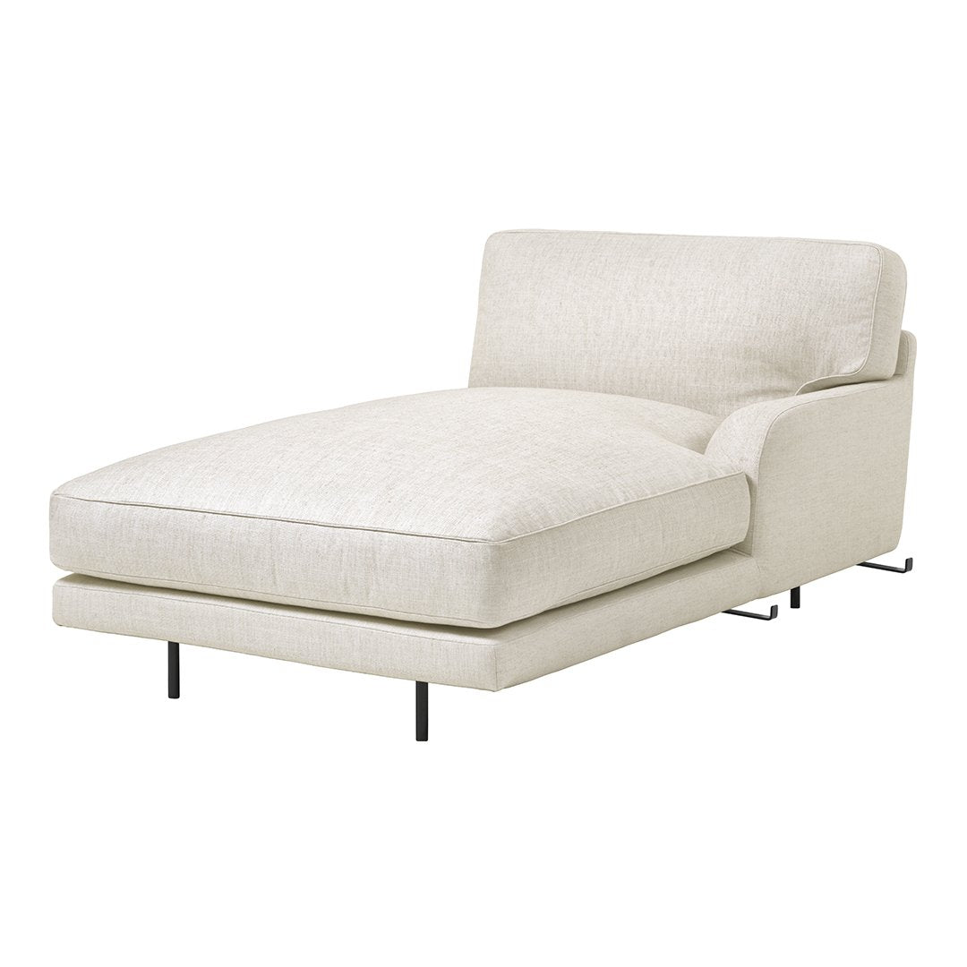 Flaneur Chaise Lounge with Armrest - Modern Accent Chair for Living Room, Bedroom, or Patio - Perfect for Relaxing, Reading, and Lounging