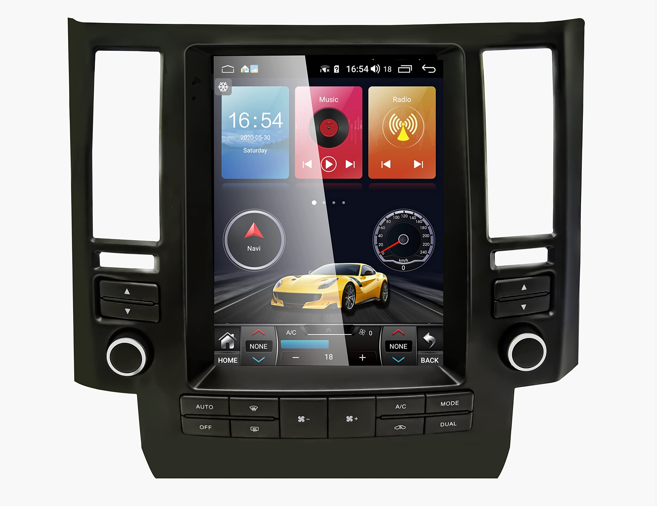 Infiniti FX FX35 FX45 2003-2006 Android 11 Tesla Style Car Stereo - Bluetooth, GPS Navigation, Apple CarPlay | Touchscreen Multimedia Radio for Seamless Driving Entertainment