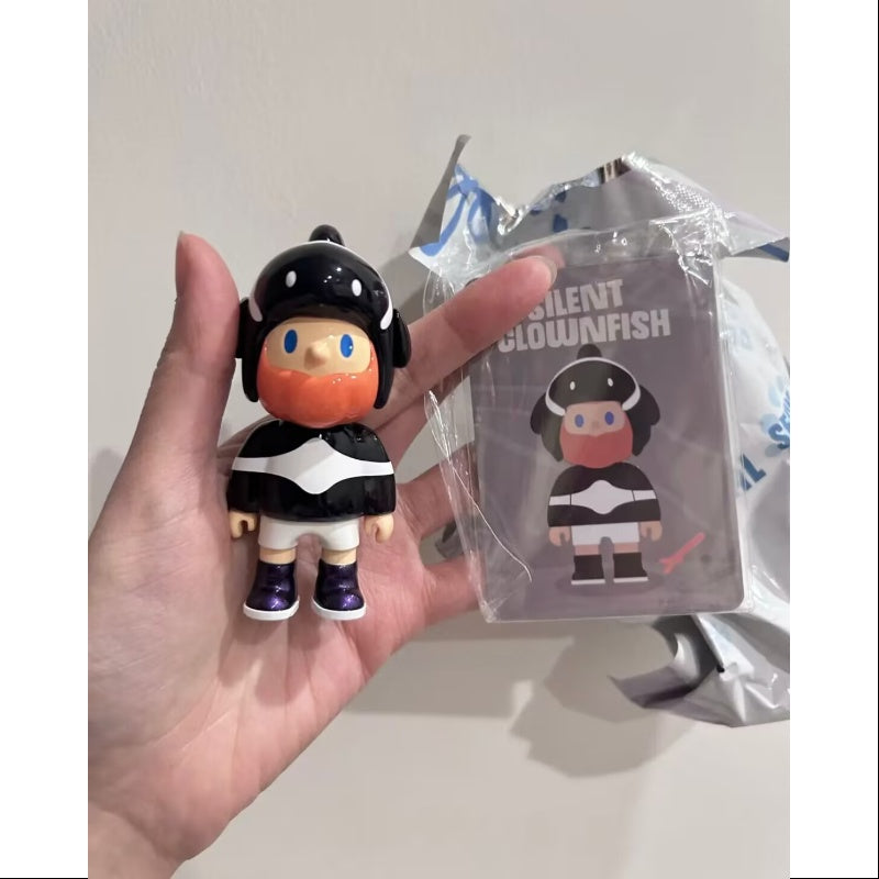 FARMER BOB Social Animal Series Surprise Silent Clownfish Collectible Toy - Cute Home Decor & Gift for Kids & Adults | Perfect for Birthday Parties, Office Desk Display & Anime Collections