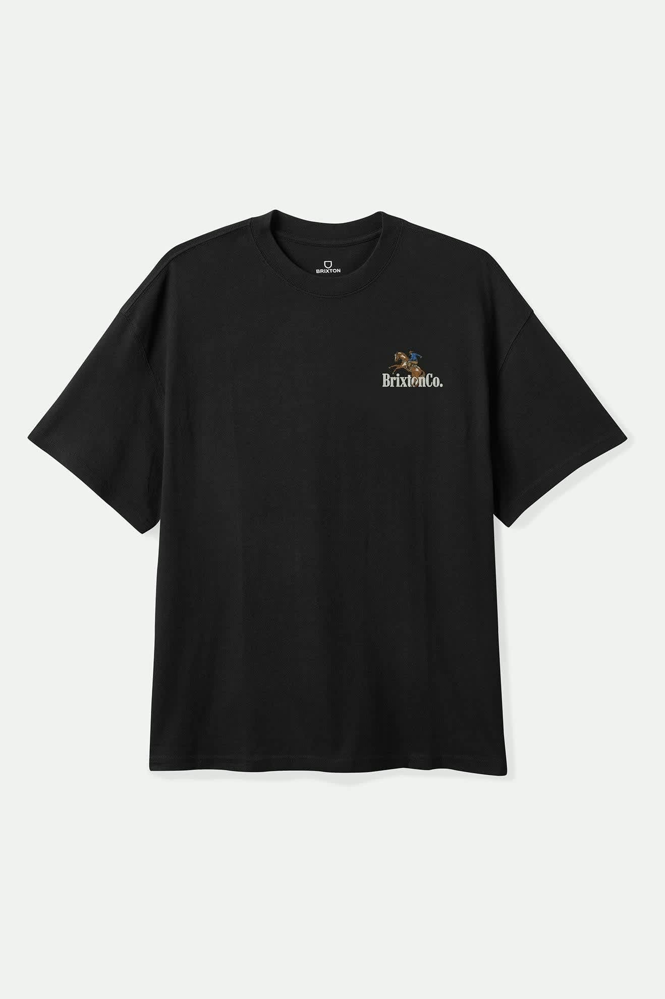 Inwood Short Sleeve Standard T-Shirt for Men & Women - Soft Cotton Crew Neck Tee - Black | Casual Wear, Gym, Everyday Outfits