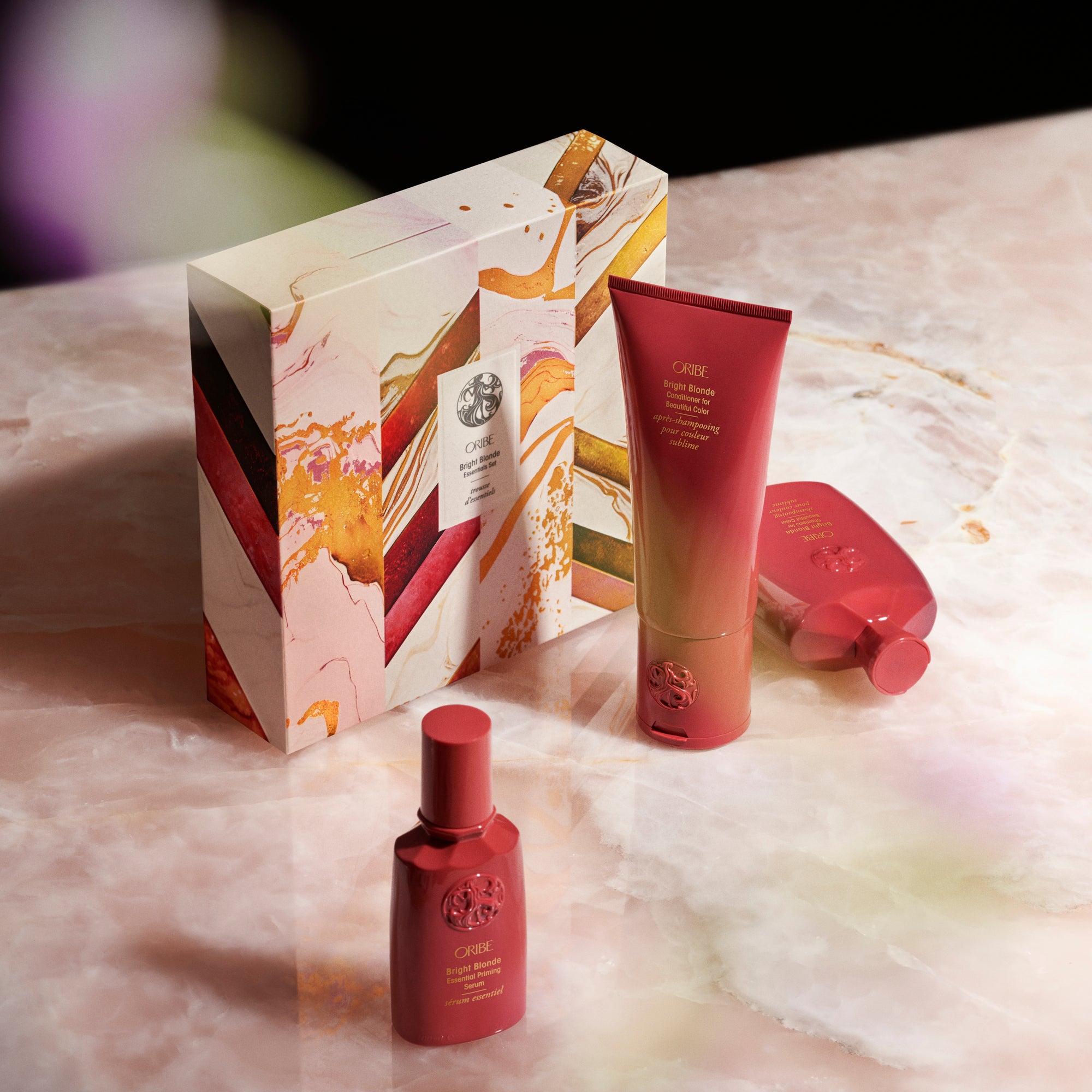 Bright Blonde Hair Care Essentials Set - Salon-Quality Shampoo, Conditioner & Treatment for Blonde Hair - Perfect for Daily Use & Salon Styling