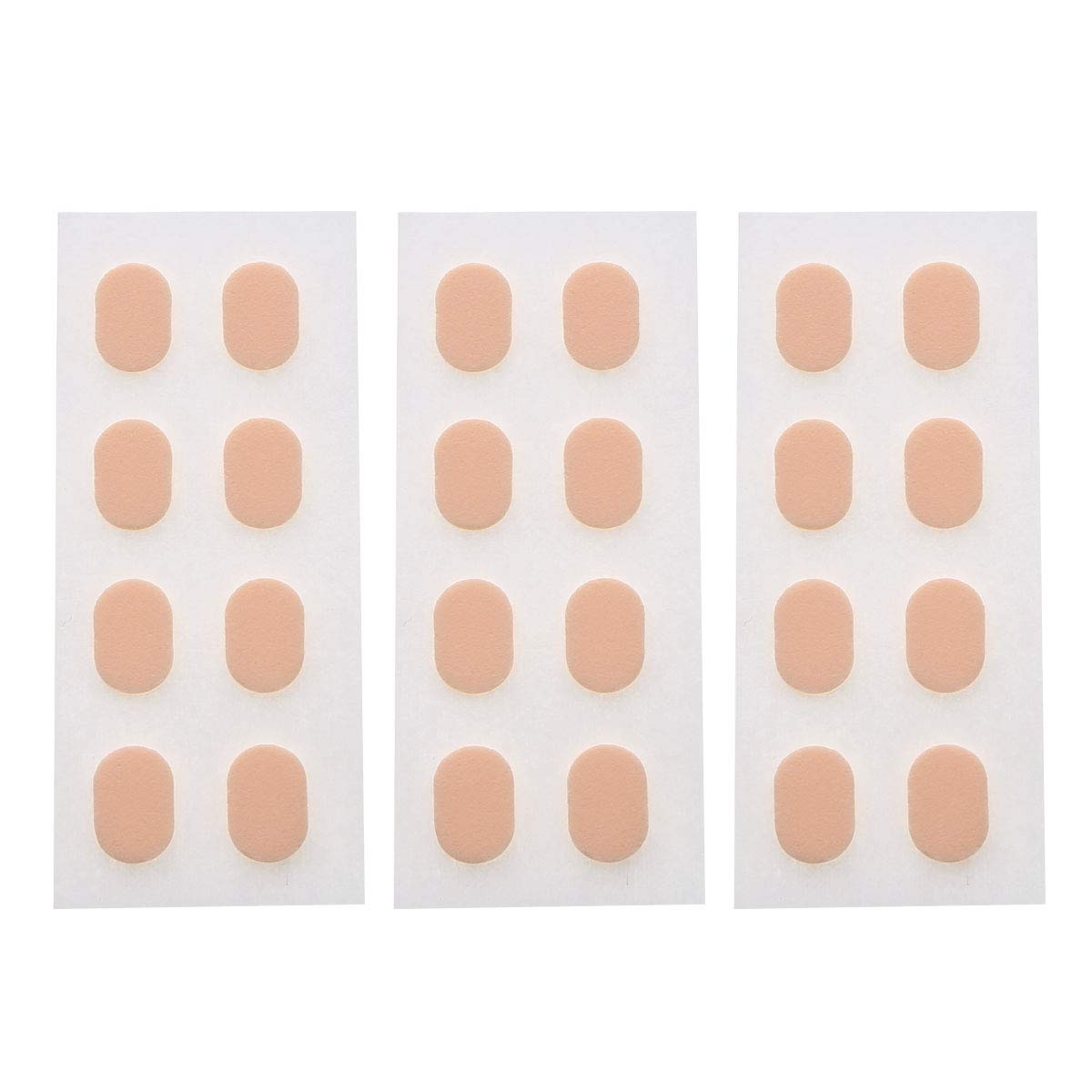 Aislor Soft Foam Adhesive Eyeglass Nose Pads - Anti-Slip Thin Nose Pads for Glasses & Sunglasses (Skin Color Type A) - Comfortable All-Day Wear for Reading, Driving & Outdoor Activities