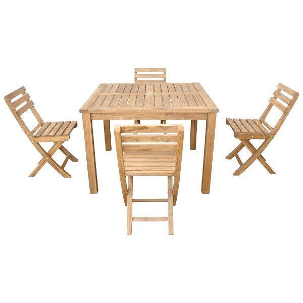 Montage Alabama 5-Piece Dining Set - Modern Kitchen & Dining Room Furniture for Family Meals & Entertaining
