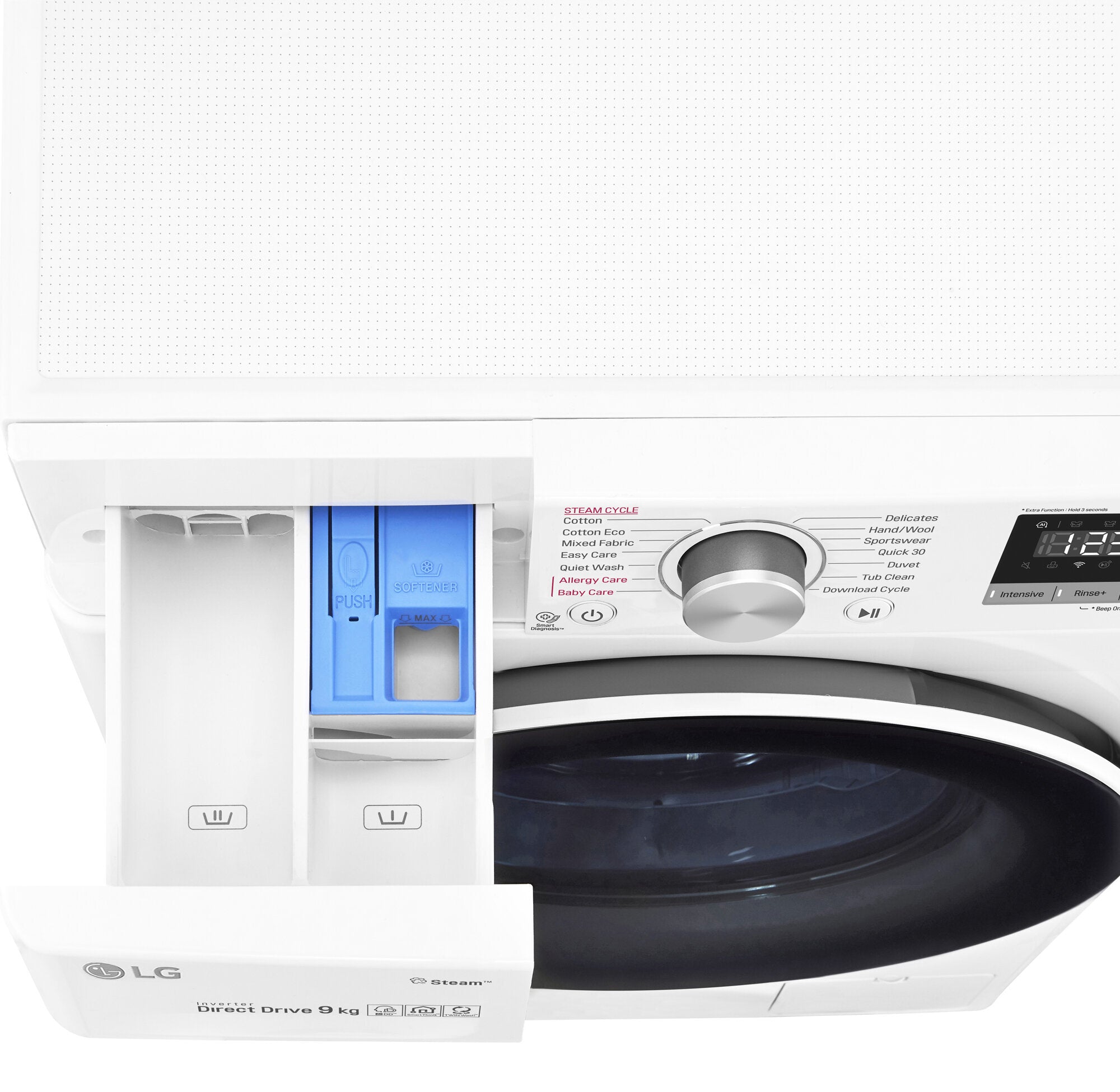 LG 9kg Front Load Washing Machine with Steam WV5 1409W - Energy Efficient, Quiet Operation - Perfect for Apartments, Laundry Rooms & Small Families