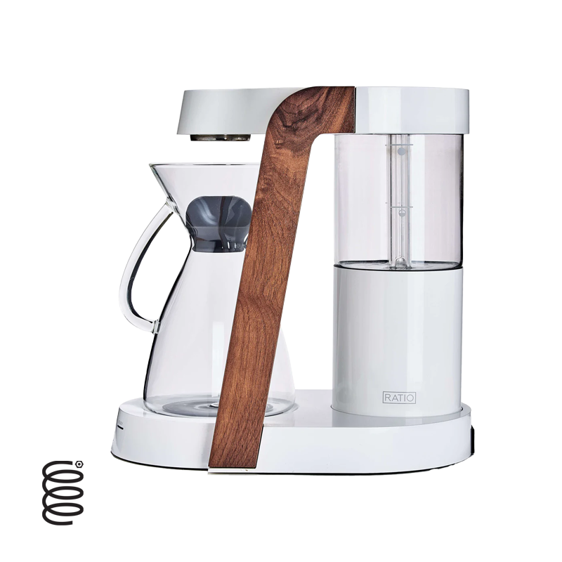 Ratio Eight Coffee Brewer - Premium Black & Walnut Drip Coffee Maker for Home & Office | Perfect for Pour-Over Coffee Lovers & Specialty Brewing Enthusiasts