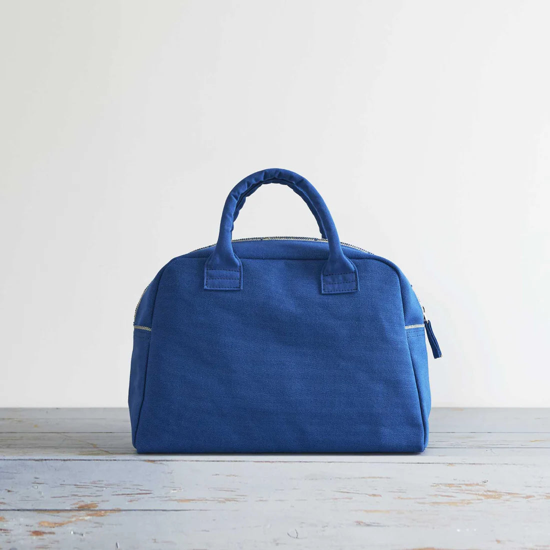 Kurashiki Hampu Canvas Briefcase - Small Size, Indigo Blue - Stylish & Durable Japanese Handmade Bag for Work, Travel & Everyday Use