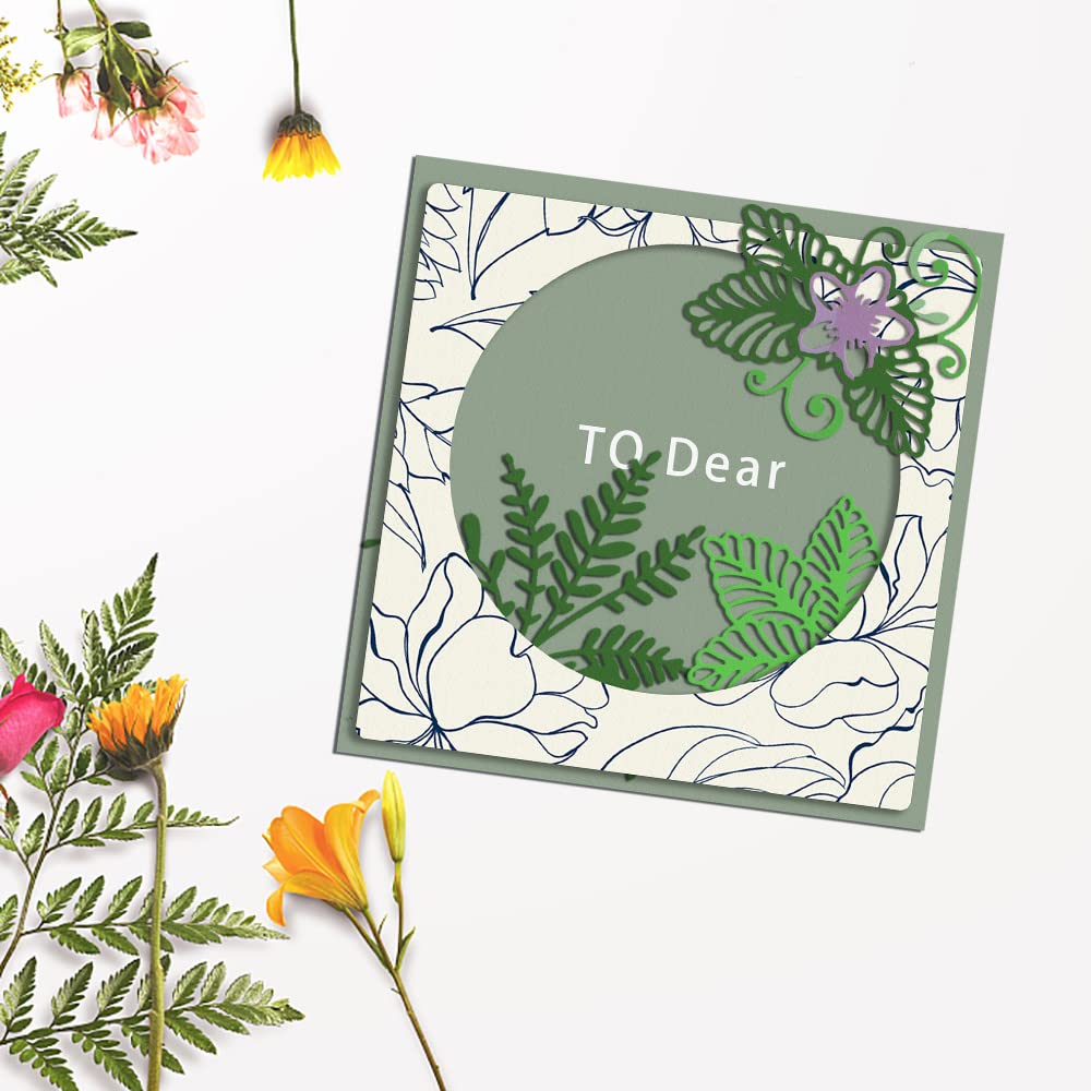 Leaf Cutting Dies for Card Making & Scrapbooking - DIY Paper Crafting Decor, Album Embellishment - Perfect for Handmade Greeting Cards, Wedding Invitations, and Memory Books