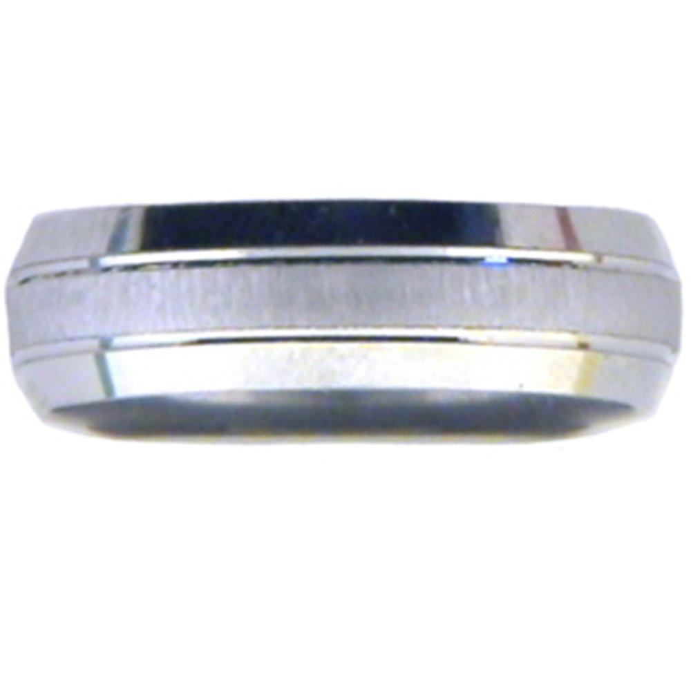 950 Platinum 6mm Brushed Wedding Band Ring for Men - Classic Comfort Fit Wedding Ring for Groom, Anniversary & Engagement - Perfect for Everyday Wear & Special Occasions