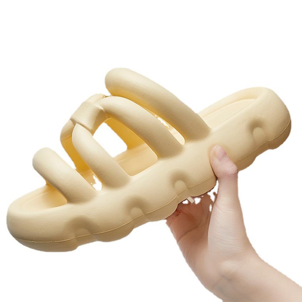 Cloud Slippers for Women & Men - Non-Slip Quick-Drying Shower Sandals with Thick Sole | Indoor/Outdoor Pillow House Slippers | Perfect for Bathroom, Spa, Poolside & Home Relaxation