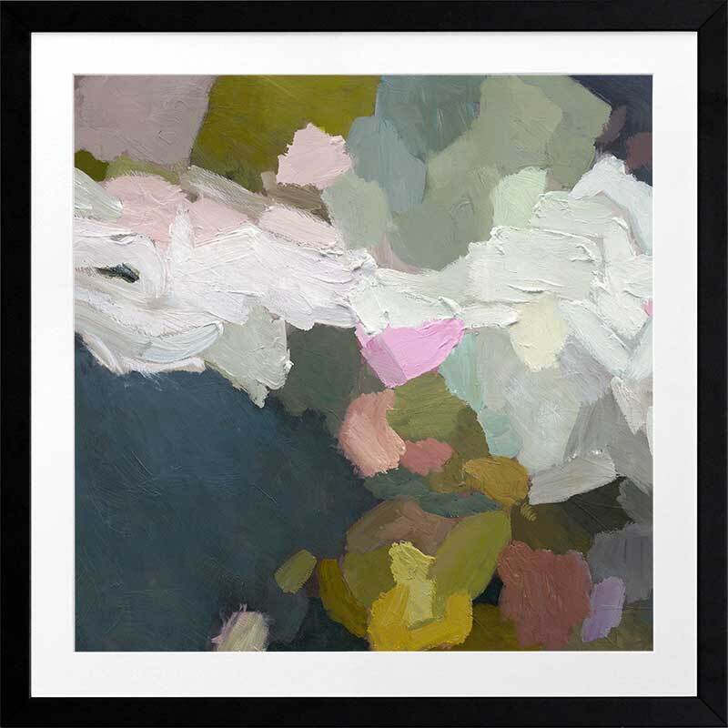 Elegant Cascading Impressions Framed Wall Art Print - Perfect for Living Room, Bedroom & Office Decor