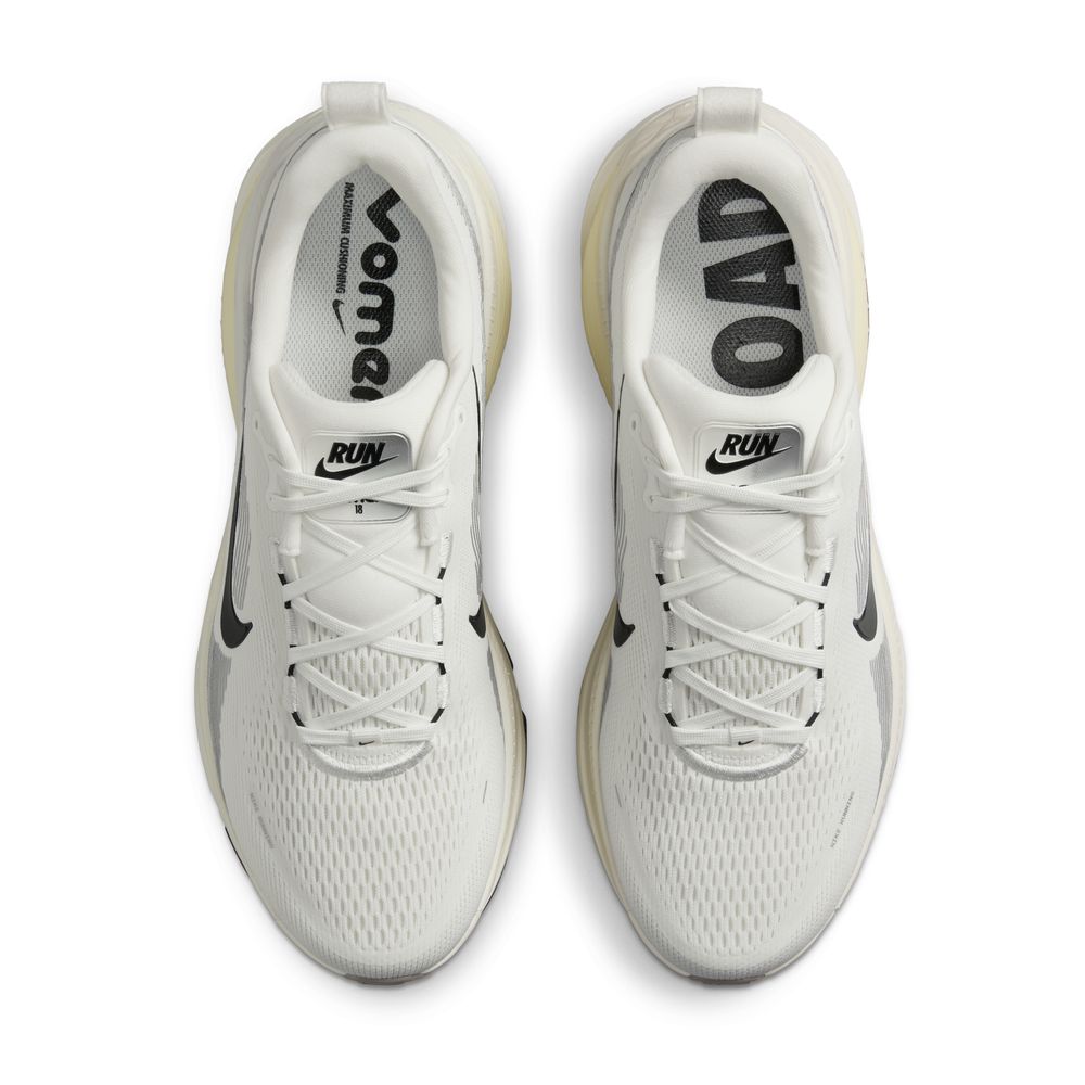 Nike Men's Vomero 18 Running Shoes - Summit White/Black/Coconut Milk | Lightweight Cushioned Sneakers for Jogging, Gym & Daily Wear