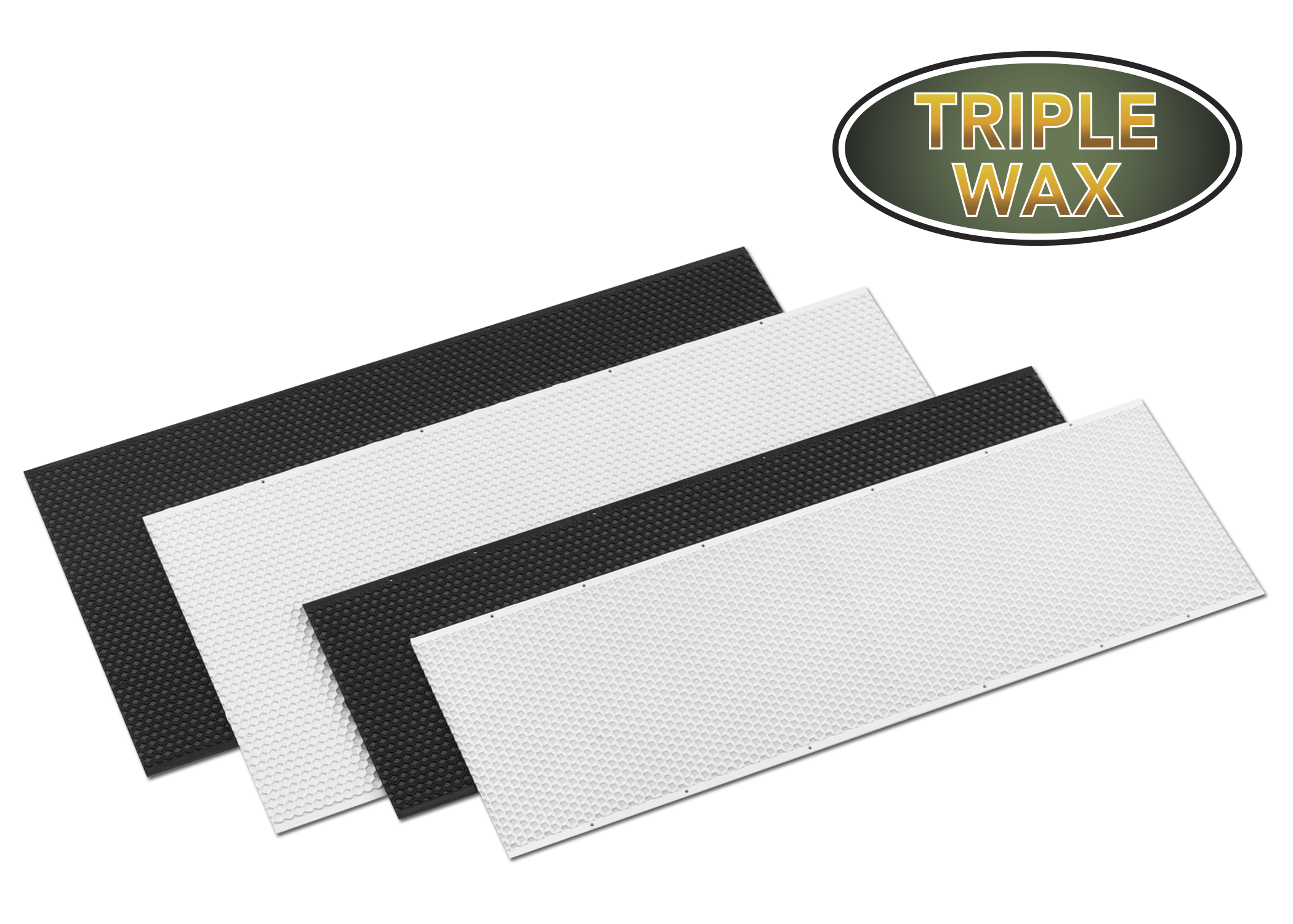 6 Medium Plastic Foundation Frames Triple Waxed - 100 Pack for Beekeeping & Honey Production | Durable & Reusable Beekeeping Supplies