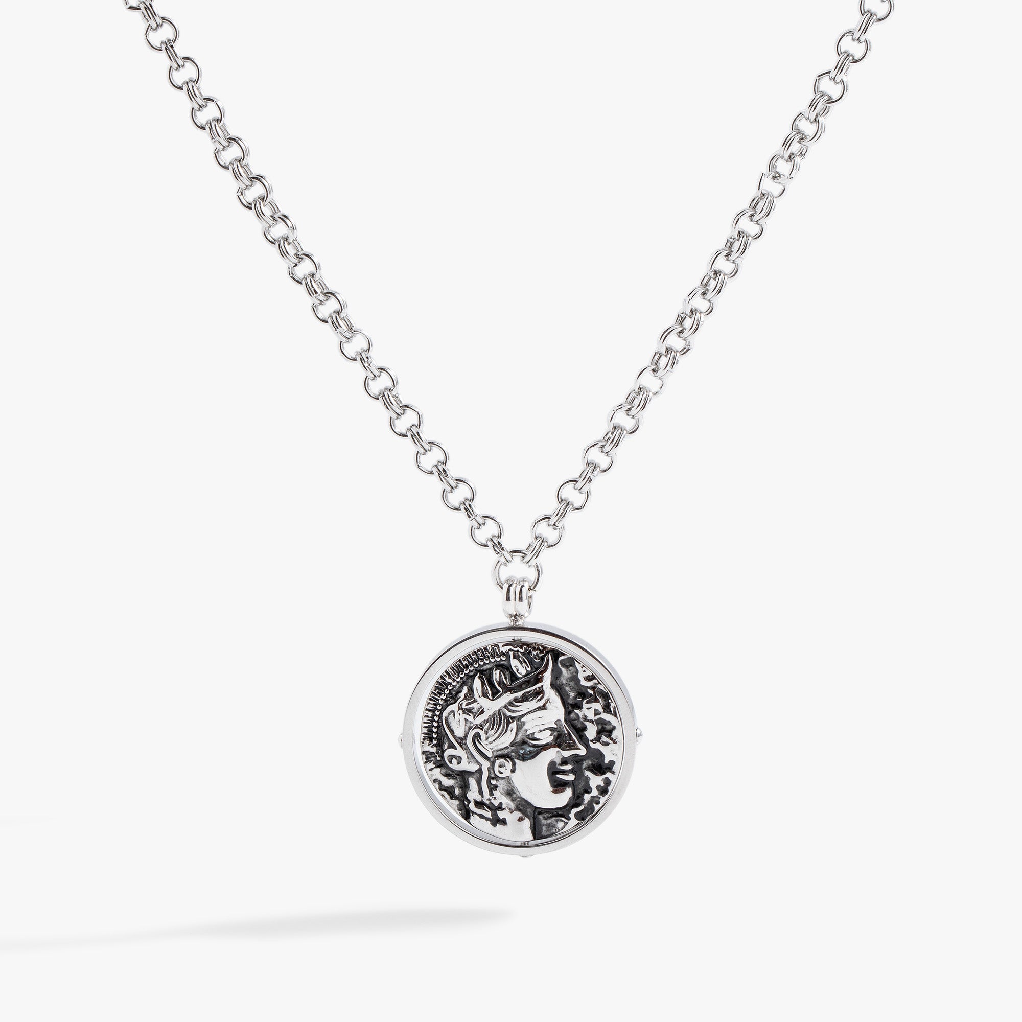 Coin Spinner Pendant Necklace - Unique Handcrafted Jewelry for Women & Men - Perfect for Meditation, Stress Relief & Fashion Accessories