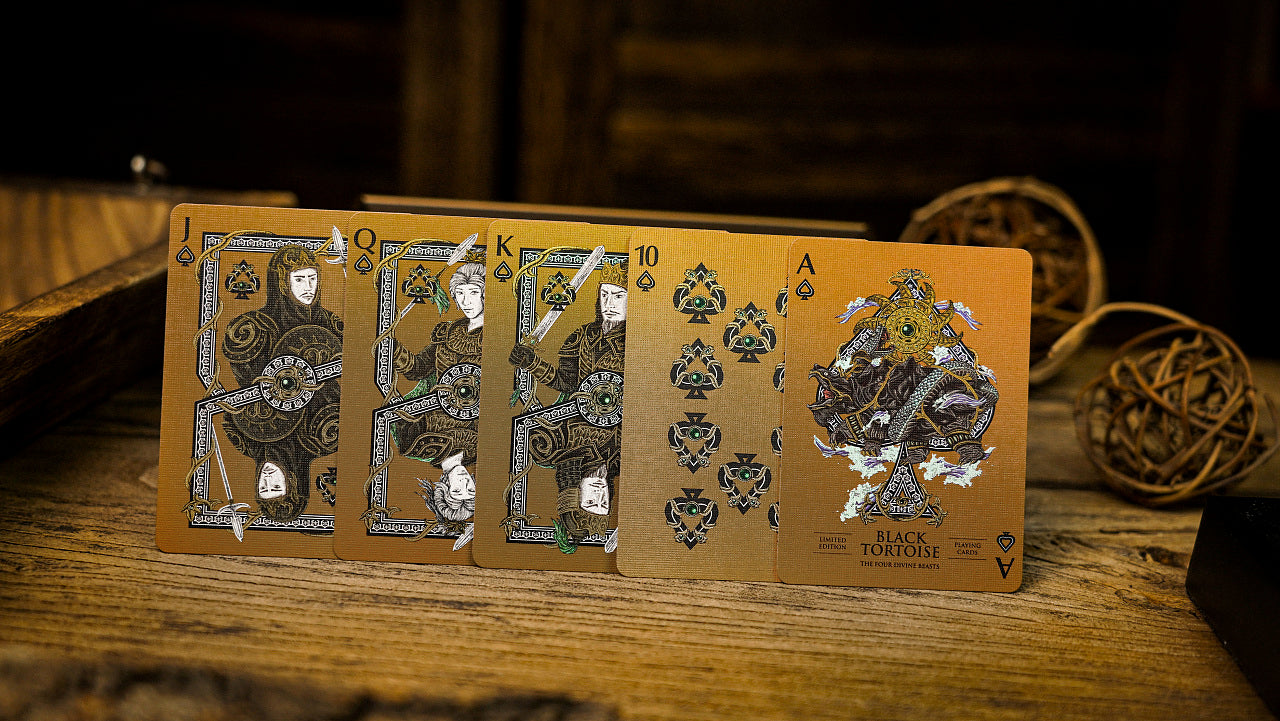 Premium Black Tortoise Playing Cards - Elegant & Durable Deck for Poker, Magic Tricks, and Card Games | Perfect for Casino Nights, Family Gatherings, and Professional Performances