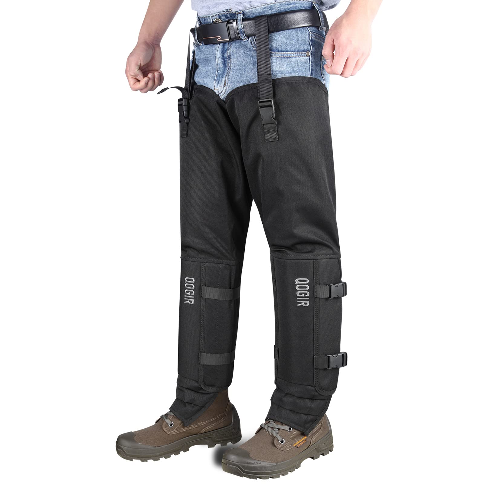 TREKMASTER Snake Guard Chaps for Hunting - Waterproof Snake Bite Protection Gaiters for Legs | Ideal for Hiking, Camping & Outdoor Adventures