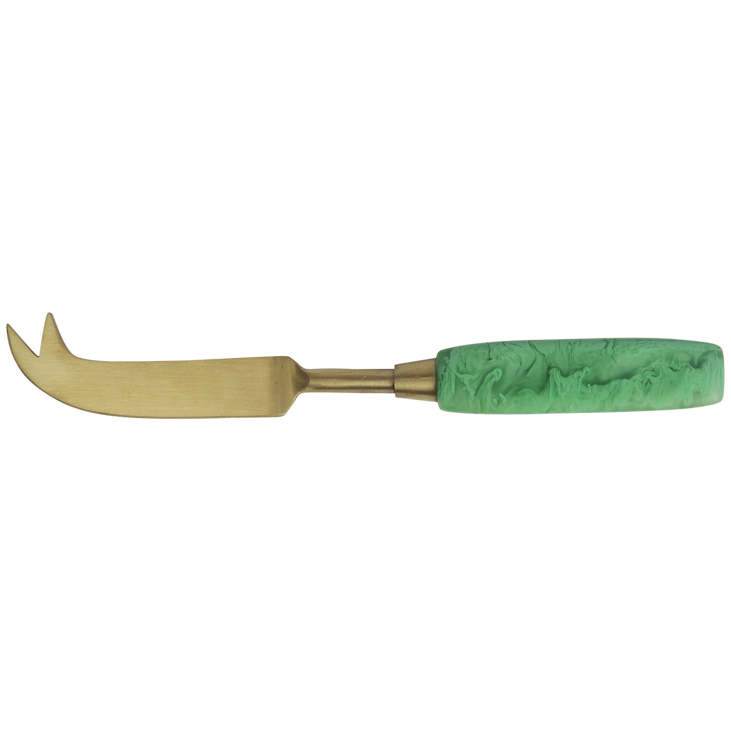 Premium Penny Cheese Knife - Emerald Green Stainless Steel Blade for Cutting Cheese, Fruits & Charcuterie - Perfect for Parties, Picnics & Gourmet Cooking