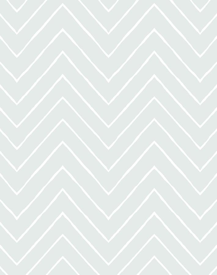 Frances Chevron Wallpaper by Wallshoppe in Fog - Modern Geometric Peel & Stick Wallpaper for Bedroom, Living Room, Nursery & Home Office Decor