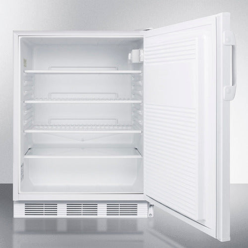 Accucold 24-Inch Wide ADA Compliant All Refrigerator - White Exterior (Model FF7LWADA) | Perfect for Home, Office, or Commercial Use