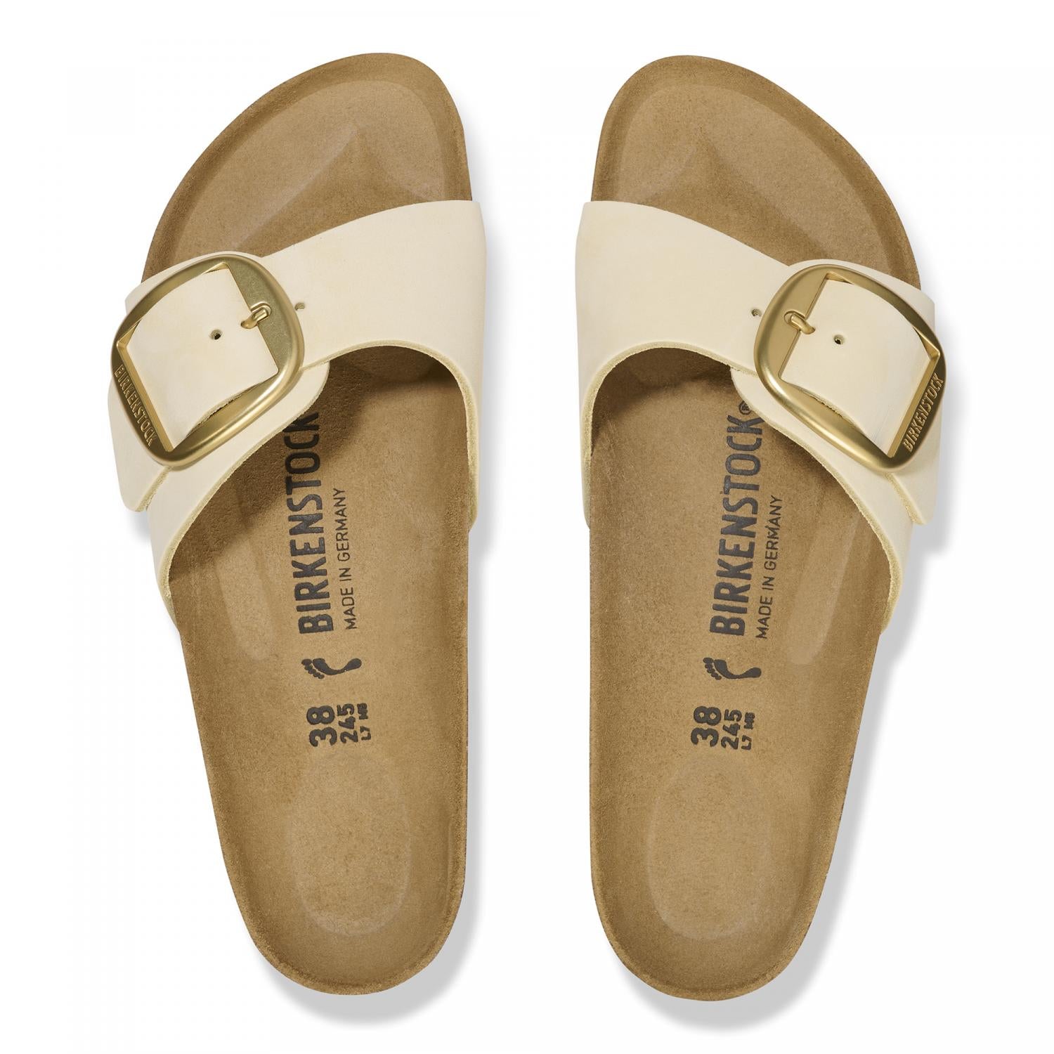 Madrid Big Buckle Sandals for Women - Comfortable Summer Slide Sandals with Adjustable Buckle | Perfect for Beach, Vacation & Casual Outfits