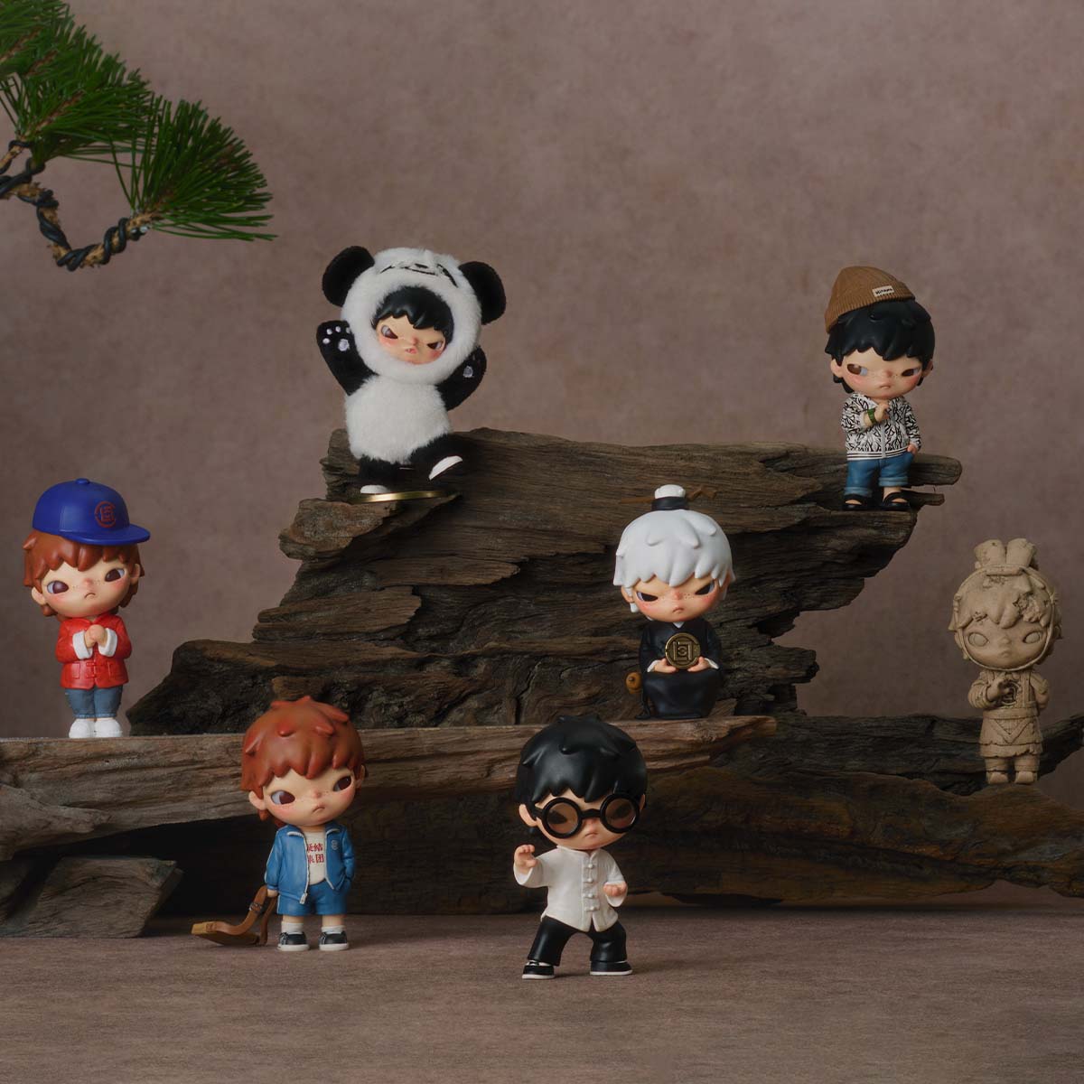 NEWPOP MART Hirono × CLOT Series Collectible Action Figures - Limited Edition Anime Character Model for Display, Gift & Home Decor