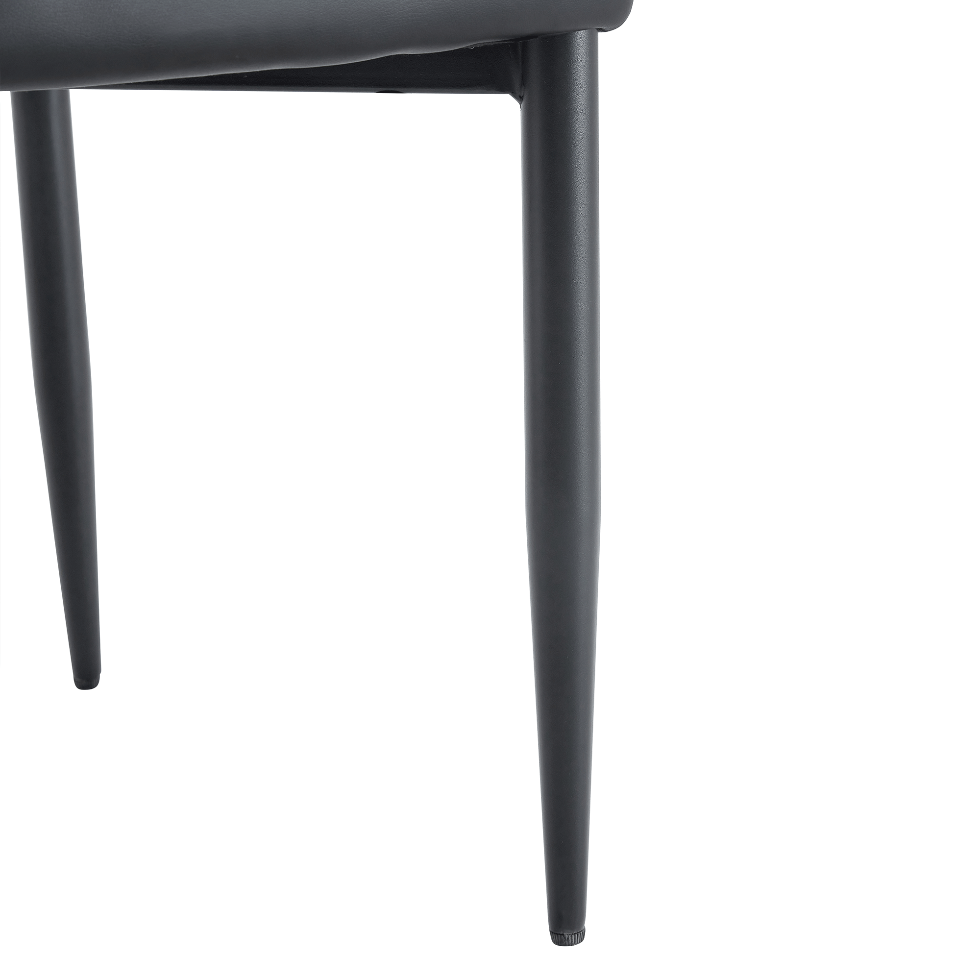 Black & White Minimalist Ergonomic Dining Chairs - Set of 4 with Curved Backrest for Comfort - Modern Home & Office Seating Solution - Perfect for Dining Rooms, Kitchens, and Small Spaces