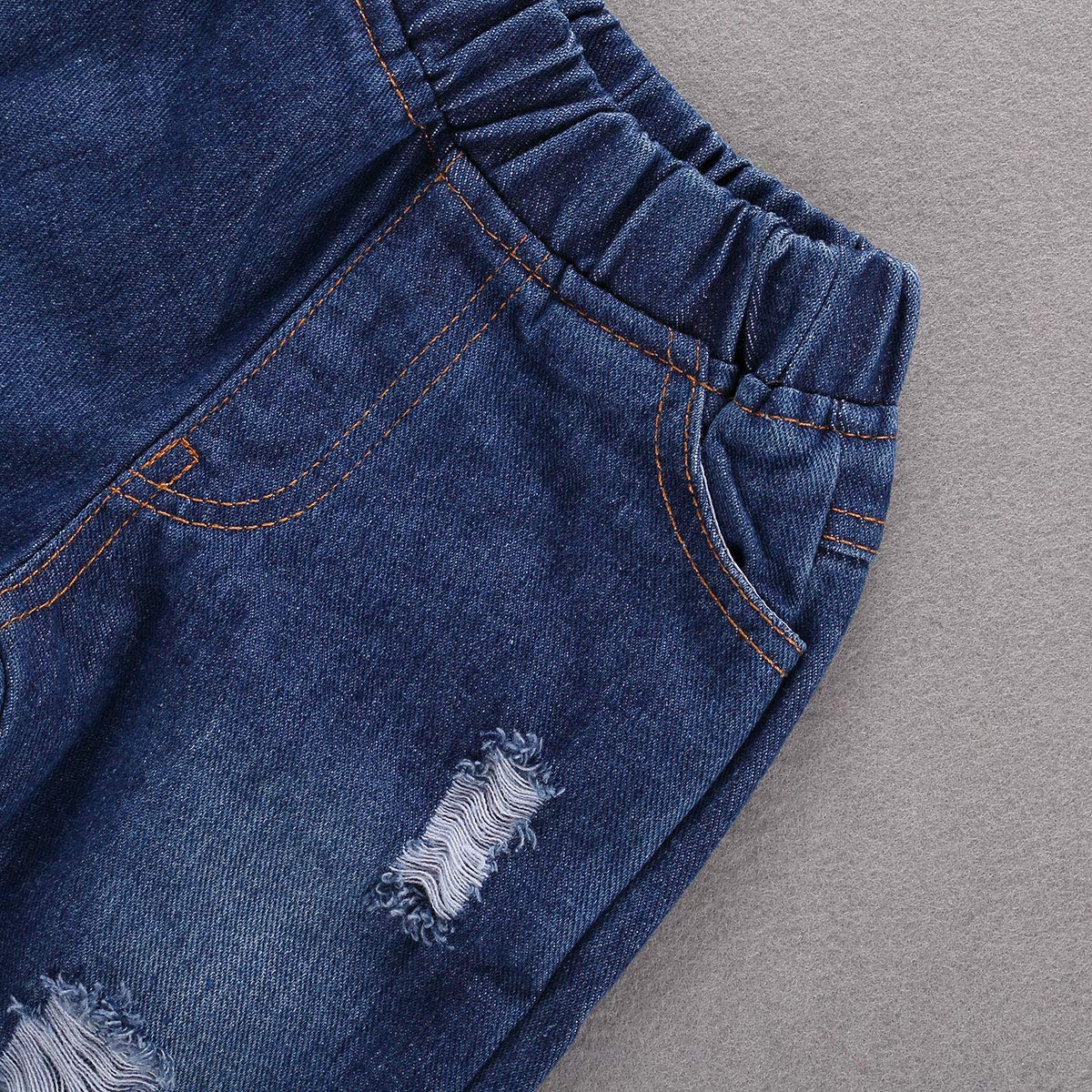 Floral Long Sleeve Shirt & Denim Jeans Outfit for Toddler Girls - Casual Spring Fall Winter Clothes Set - Perfect for Playdates, School & Family Photos