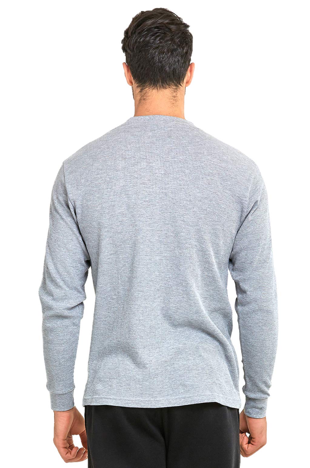 Men's Classic Waffle-Knit Thermal Long Sleeve Shirt - Warm Winter Base Layer for Outdoor Activities & Layering