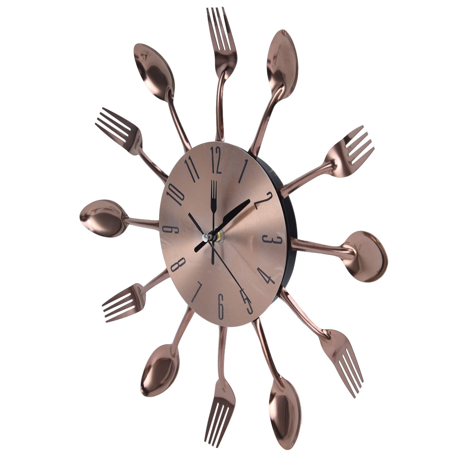 Yosoo Timelike Silent Stainless Steel Kitchen Wall Clock - Modern Home Decor for Living Room, Kitchen, Restaurant & Office | Durable & Noiseless