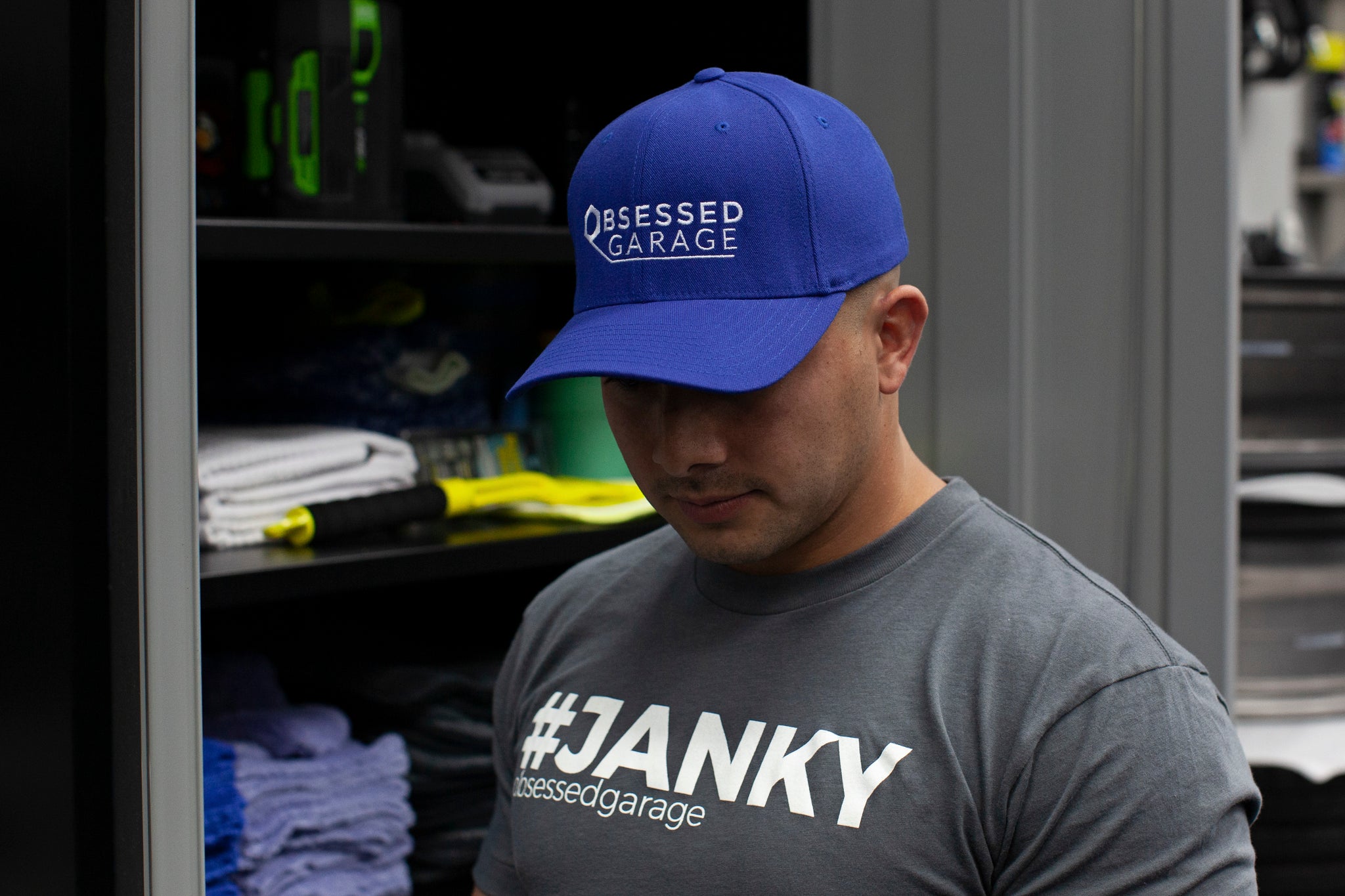 Obsessed Garage Logo Hat - Premium Adjustable Baseball Cap for Car Enthusiasts - Perfect for Car Shows, Racing Events & Outdoor Activities