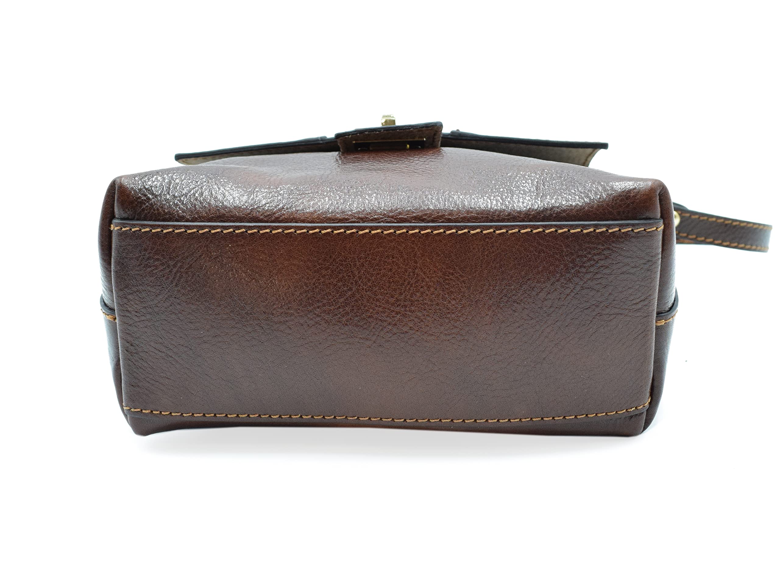 D&D Madrid Leather Crossbody Bag (Brown) - Stylish & Durable for Travel, Work & Everyday Use