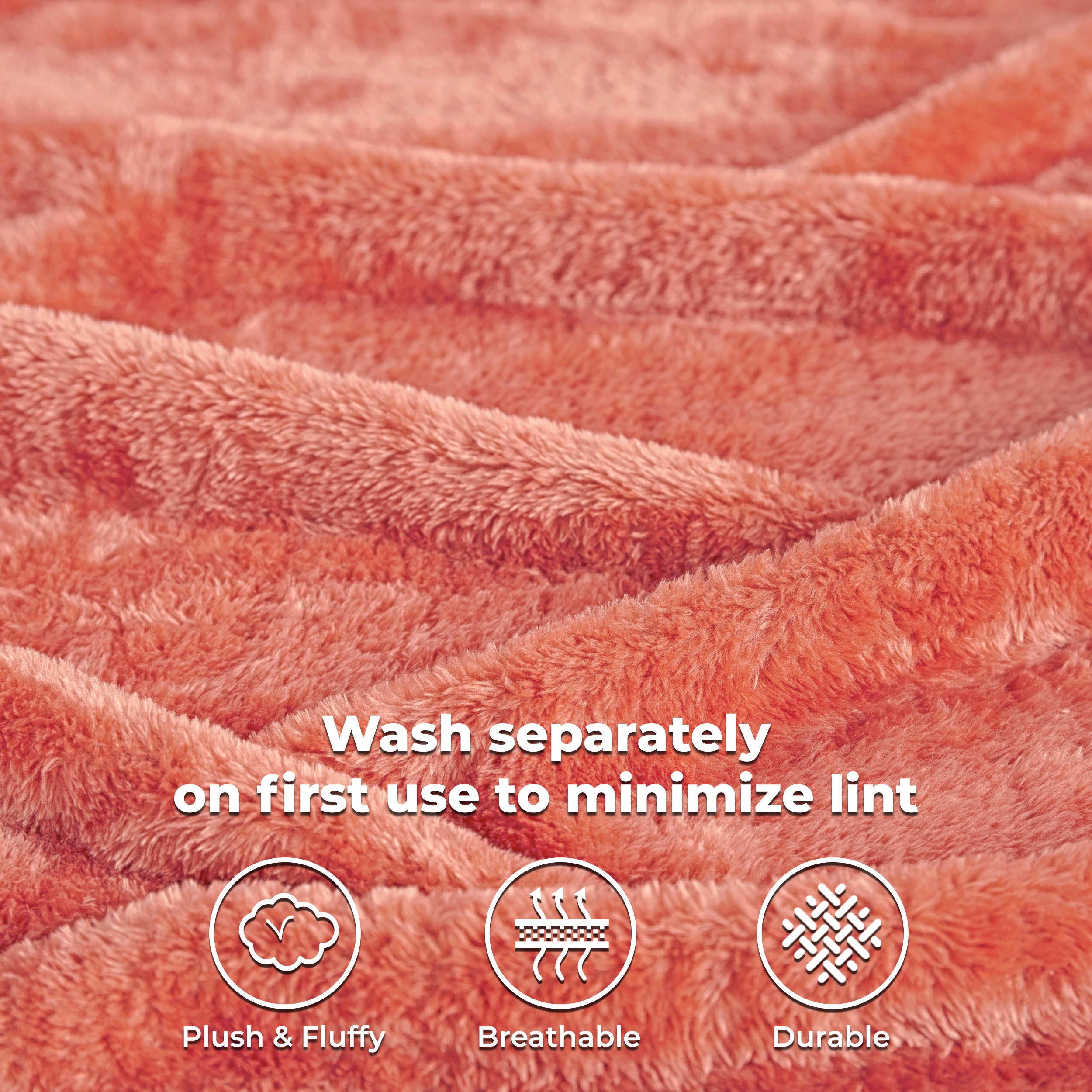 Classic Solid Fleece Plush Medium Weight Fluffy Soft Blanket - Cozy & Warm for Bed, Sofa, Travel & Gifts | Ultra-Soft Throw Blanket for All Seasons