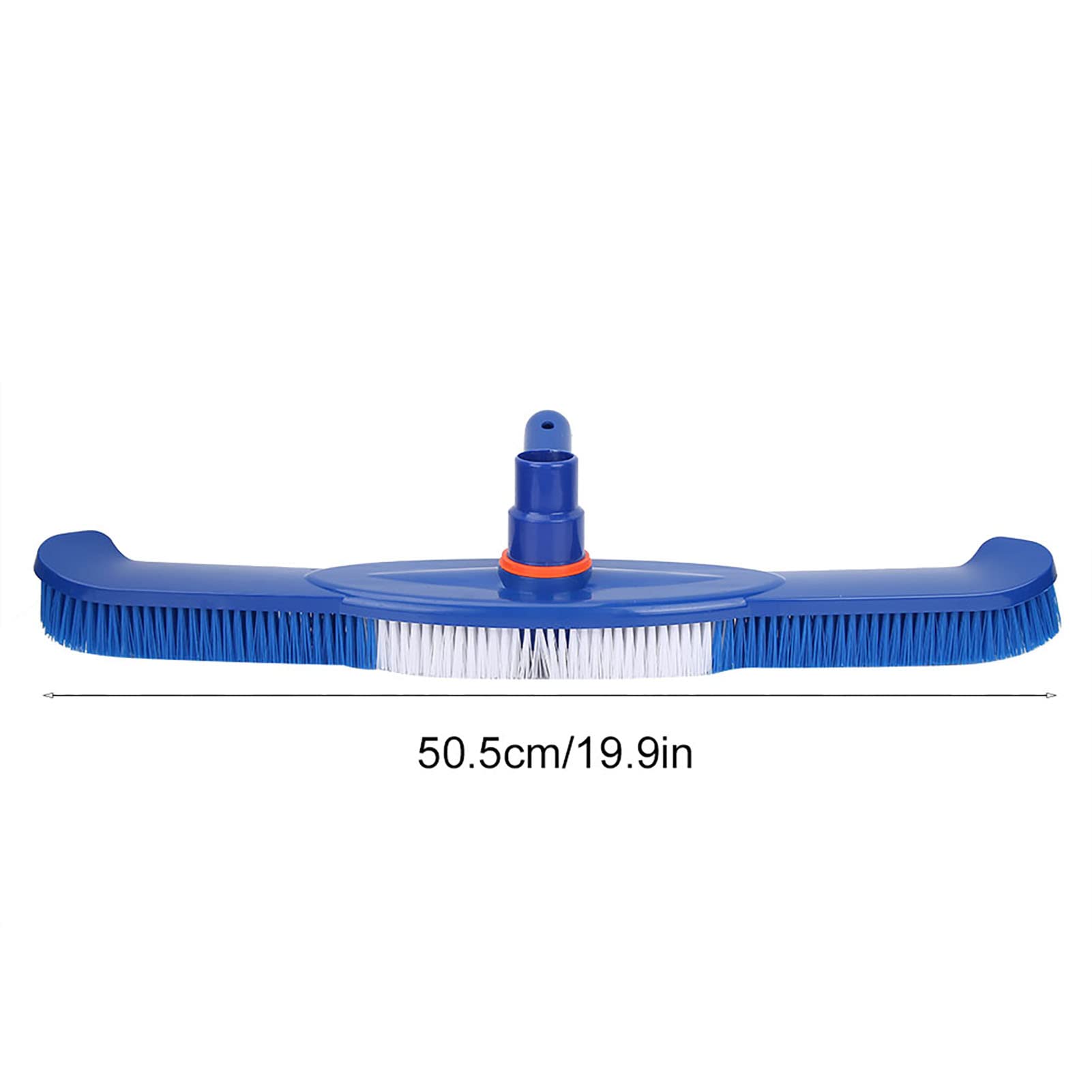 TOPINCN Half Moon Pool Vacuum with Bottom Brush - Heavy Duty Inground & Above Ground Pool Cleaner for Efficient Debris Removal | Perfect for Weekly Pool Maintenance and Deep Cleaning