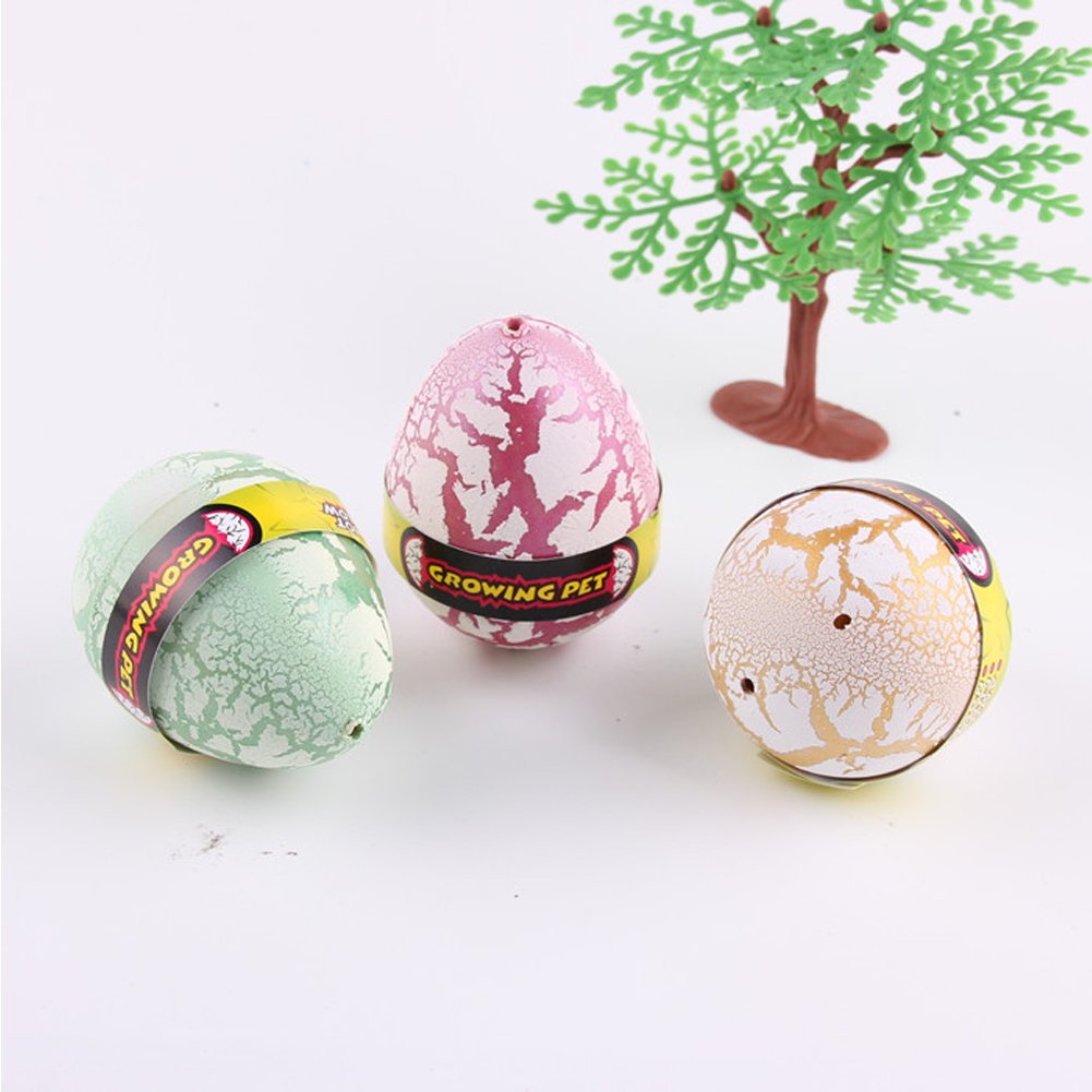 YKL World Magic Growing Dinosaur Eggs in Water - STEM Educational Dinosaur Egg Toys for Kids, Fun Science Experiment Kit, Birthday Party Favors & Classroom Rewards (Perfect for Science Projects, Party Giveaways & Learning Activities)
