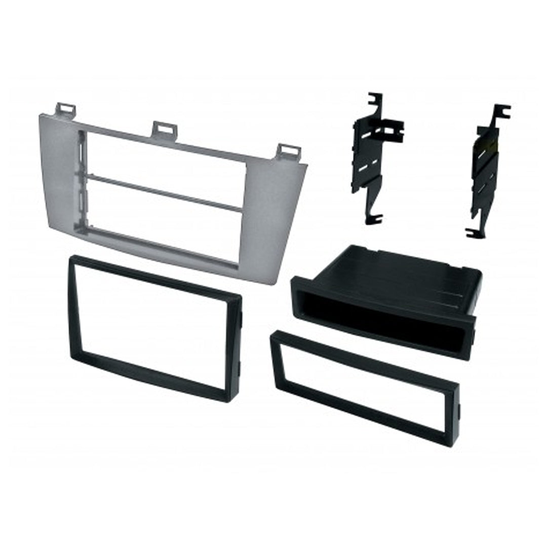 2004-2008 Toyota Solara Car Stereo Installation Kit - Single DIN/ISO with Pocket or Double DIN Silver Faceplate | Perfect for Aftermarket Radio Upgrades & Custom Audio Systems