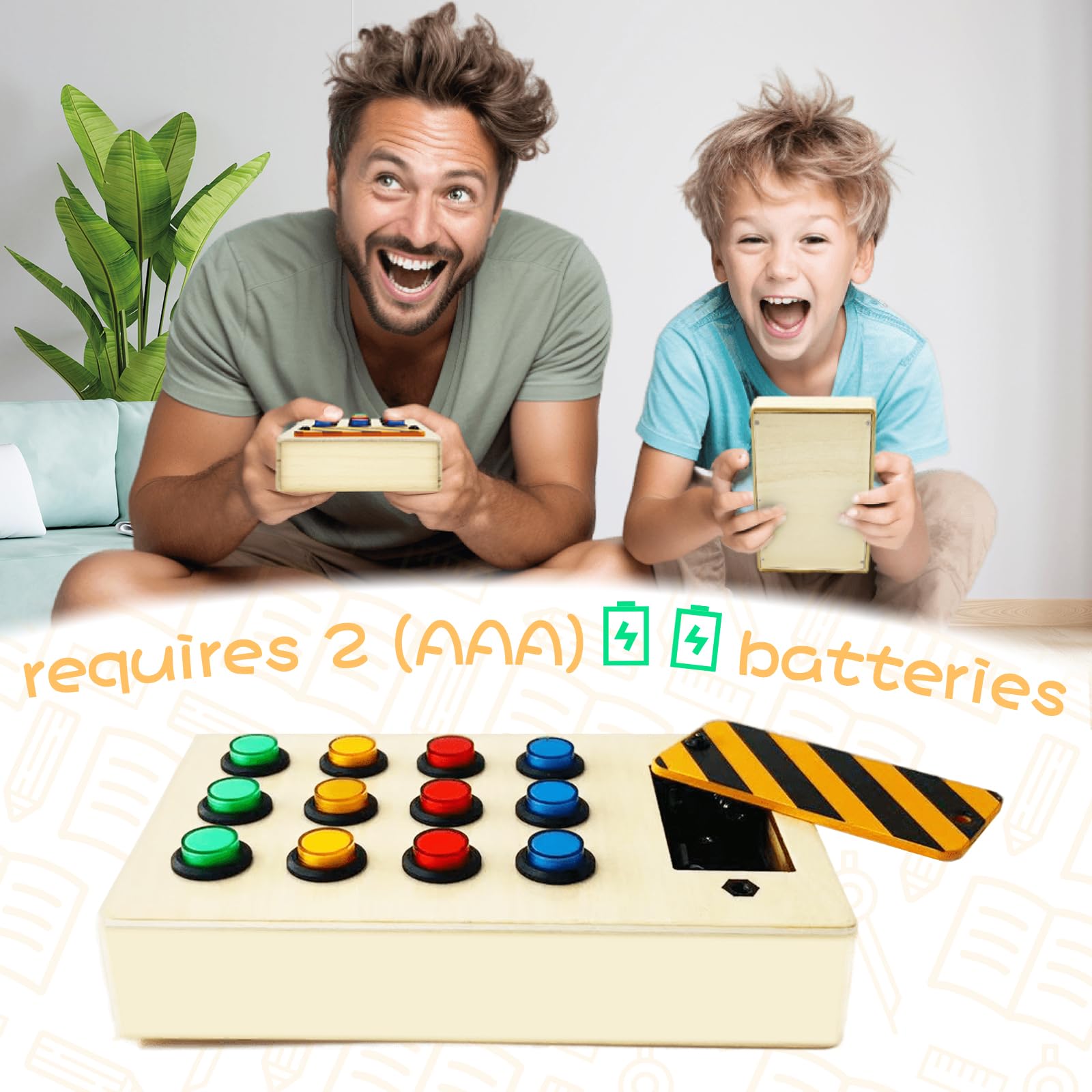 Wooden Montessori Busy Board for Toddlers - Sensory Travel Toy for 1-3 Year Old Boys & Girls | Preschool Learning Activity Board with Switches | Perfect Gift for Autistic Kids | Great for Airplane, Car Rides & Home Play