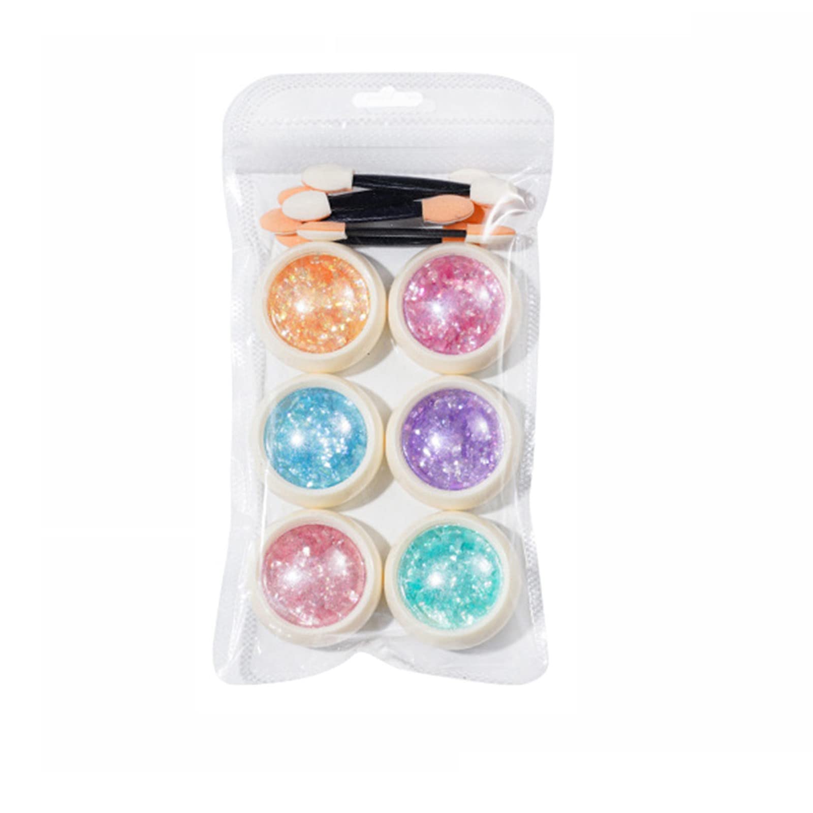 6 Colors Opal Nail Powder - Ice Crystal Glitter Sequins & Cloud Brocade Dust for DIY Nail Art | Professional Nail Accessories for Salon & Home Manicure | Perfect for Gel Polish, Acrylic Nails & Nail Extension Designs