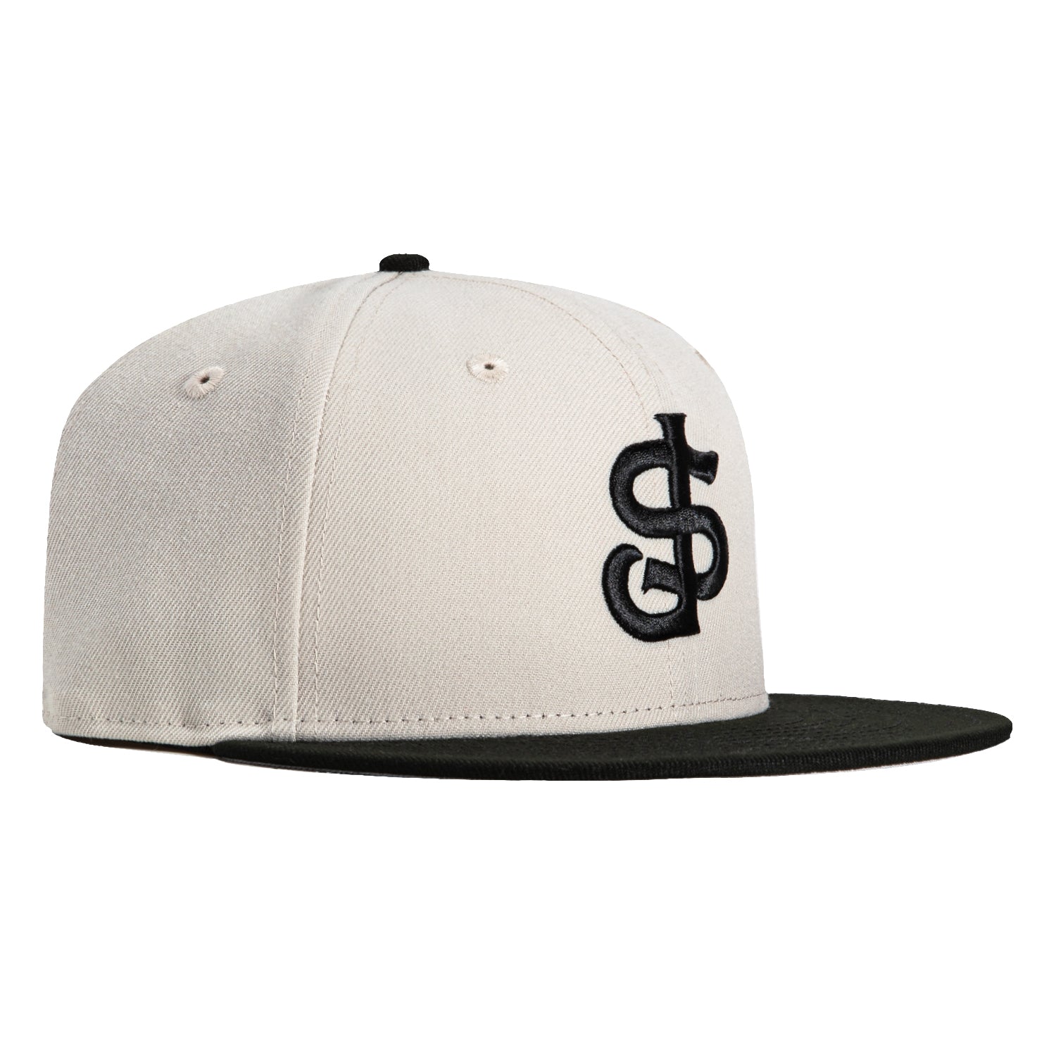 New Era 59Fifty San Jose Giants Baseball Cap - Adjustable Stone & Black Snapback Hat for Men | Official MLB Team Merchandise | Perfect for Baseball Games, Fan Collections & Streetwear Fashion