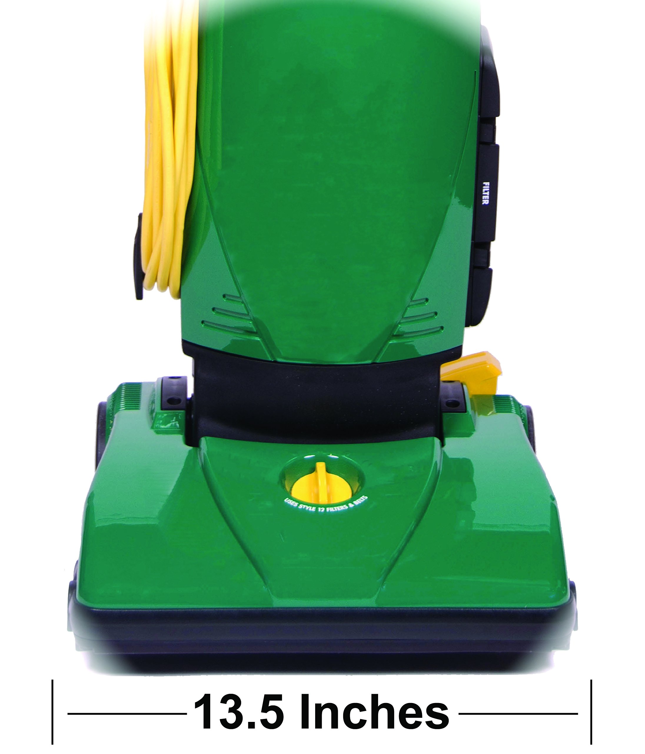 BISSELL Commercial Pro Upright Vacuum Cleaner with Dirt Cup - Green | BISSELL BigGreen Commercial PowerForce Bagged Upright Vacuum | Lightweight Industrial Vacuum for Office, Warehouse & Home Cleaning