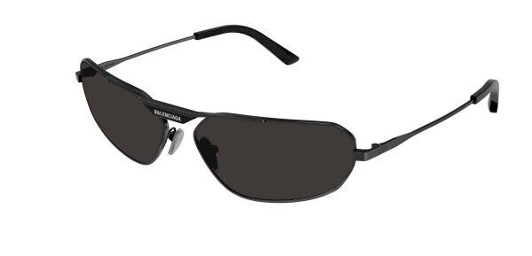 Balenciaga BB0245S 001 Grey Oval Men's Sunglasses - Polarized UV Protection for Driving, Beach & Outdoor Activities