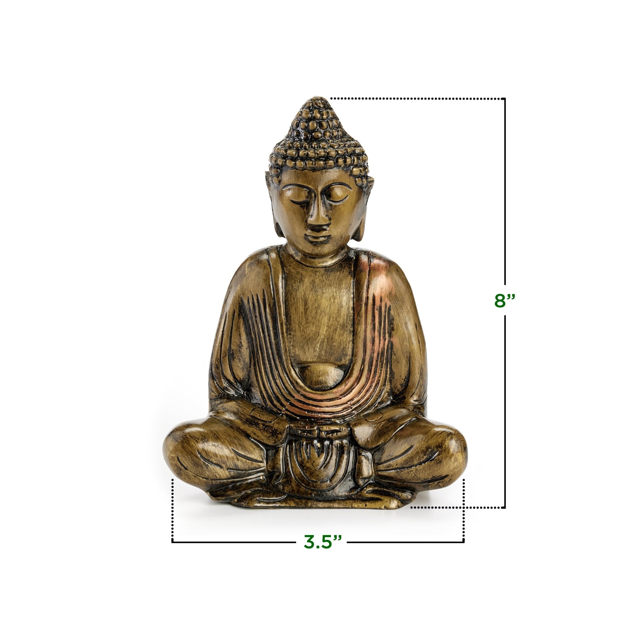Handcrafted Meditating Buddha Statue - Serene Home Decor for Yoga, Meditation & Zen Spaces - Perfect for Living Room, Office & Garden