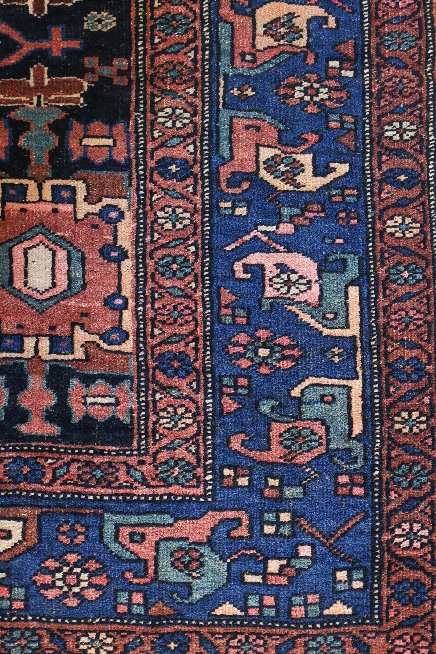 Antique Quatrefoil Bijar Handwoven Tribal Rug JF8670 - Persian Oriental Area Rug for Living Room, Bedroom & Home Decor