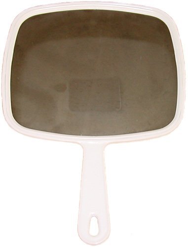 Large White Mirror Hand - Elegant Decorative Mirror for Home, Bathroom, and Vanity - Perfect for Makeup, Grooming, and Home Decor
