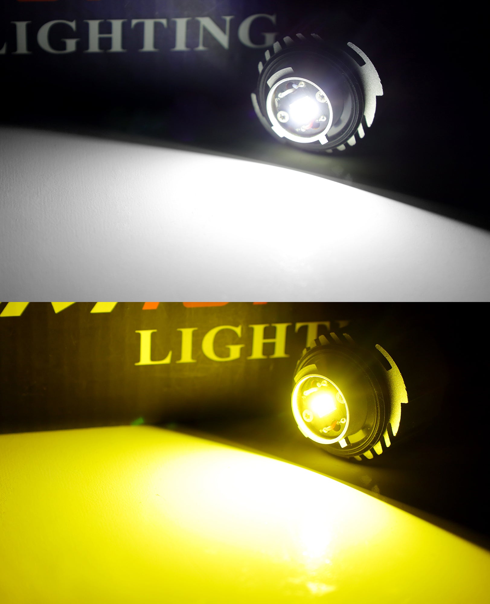 30W White/Yellow Dual Color L1B LED Replacement Bulb for 2019+ Toyota & Lexus - Perfect for Headlight Upgrades, Night Driving, and Enhanced Visibility