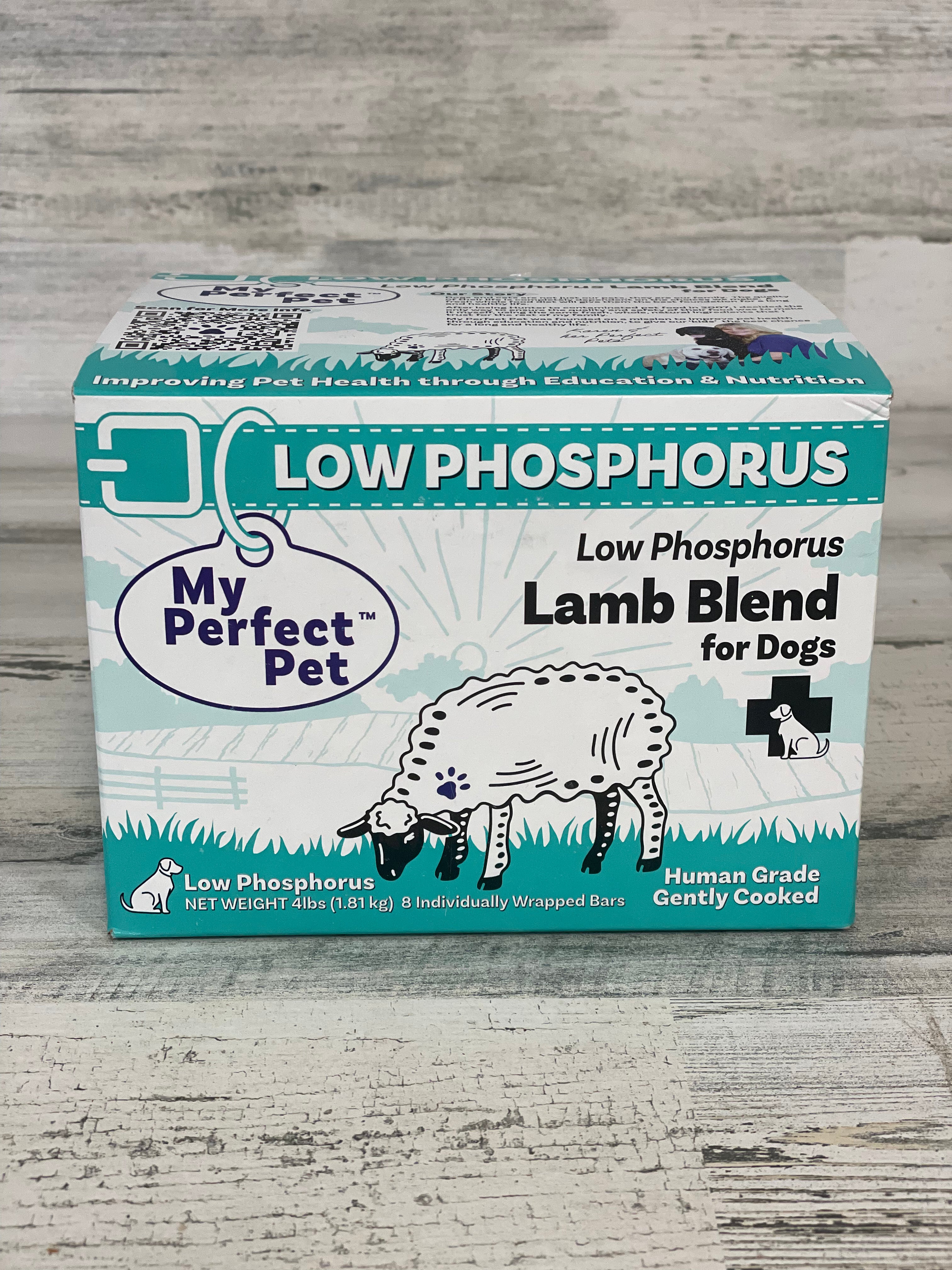 My Perfect Pet Low Phosphorus Lamb & Rice Frozen Dog Food - Healthy Renal Diet for Dogs with Kidney Issues - Perfect for Senior Dogs & Pets with Special Dietary Needs