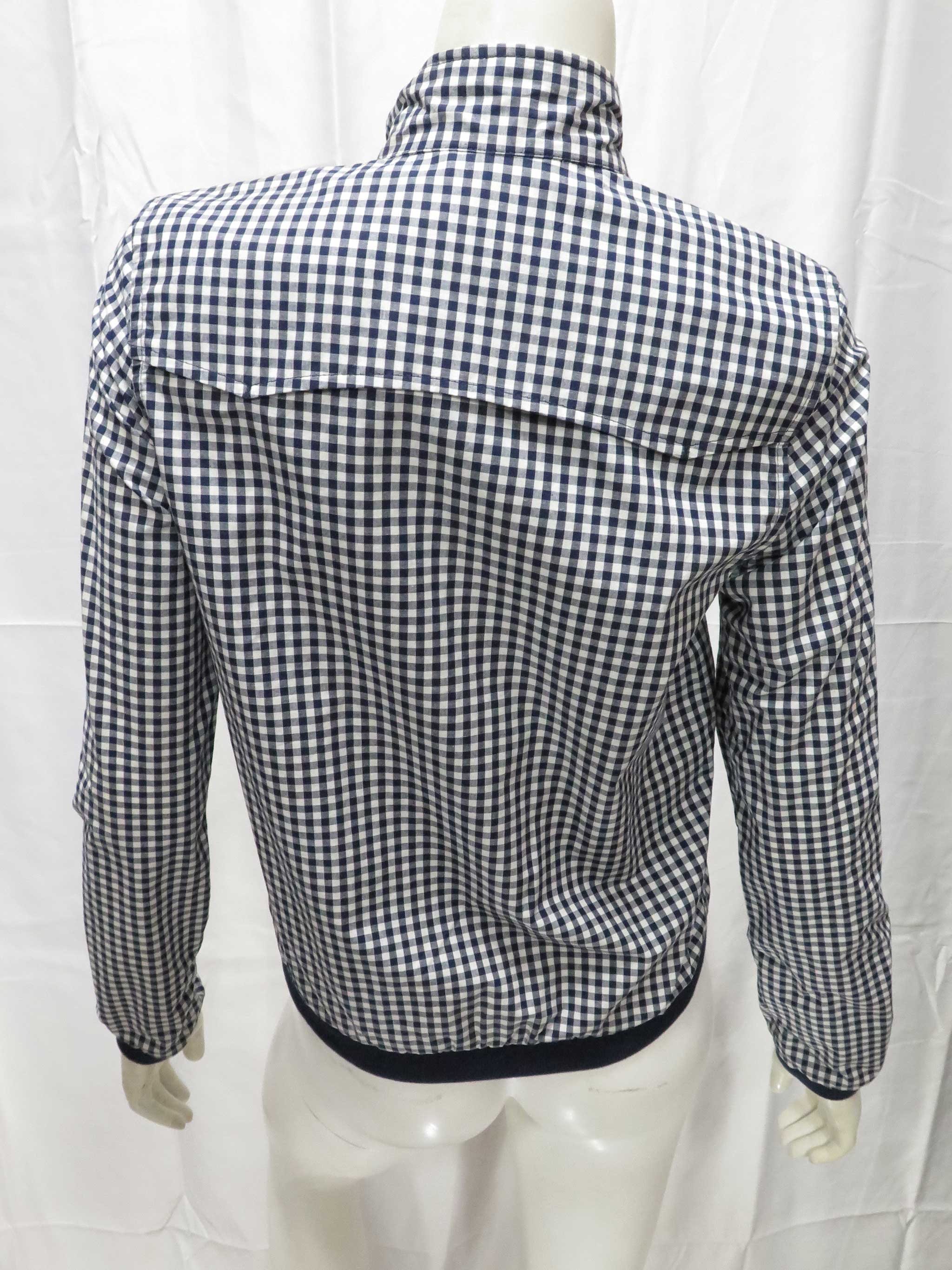 Blue Gingham Harrington Jacket for Men - Lightweight Water-Resistant Windbreaker - Perfect for Casual Outings, Travel & Outdoor Activities