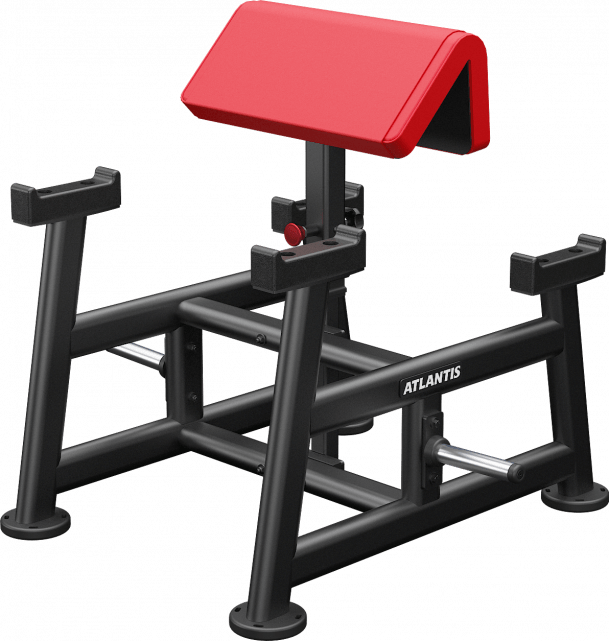 ATLANTIS Standing Preacher Curl Bench - Adjustable Home Gym Equipment for Biceps & Arm Workouts - Perfect for Strength Training & Home Fitness
