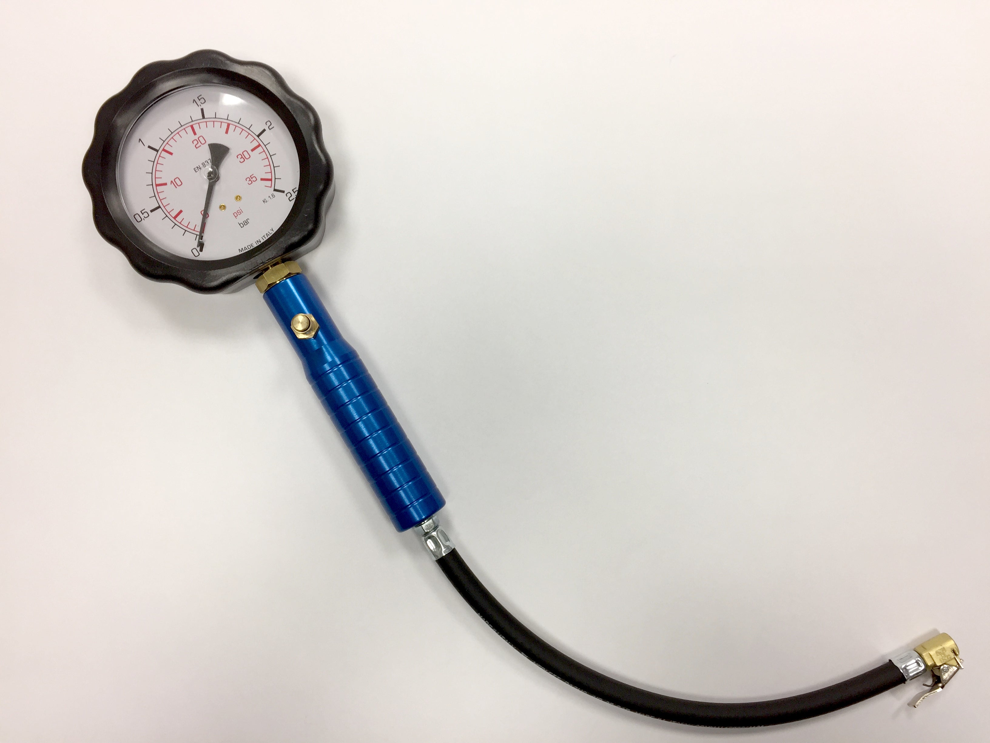 Premium Manual Tire Pressure Gauge - 2.5 BAR / 35 PSI - Accurate Car, Bike & Motorcycle Tire Inflator for Road Trips & Daily Commutes